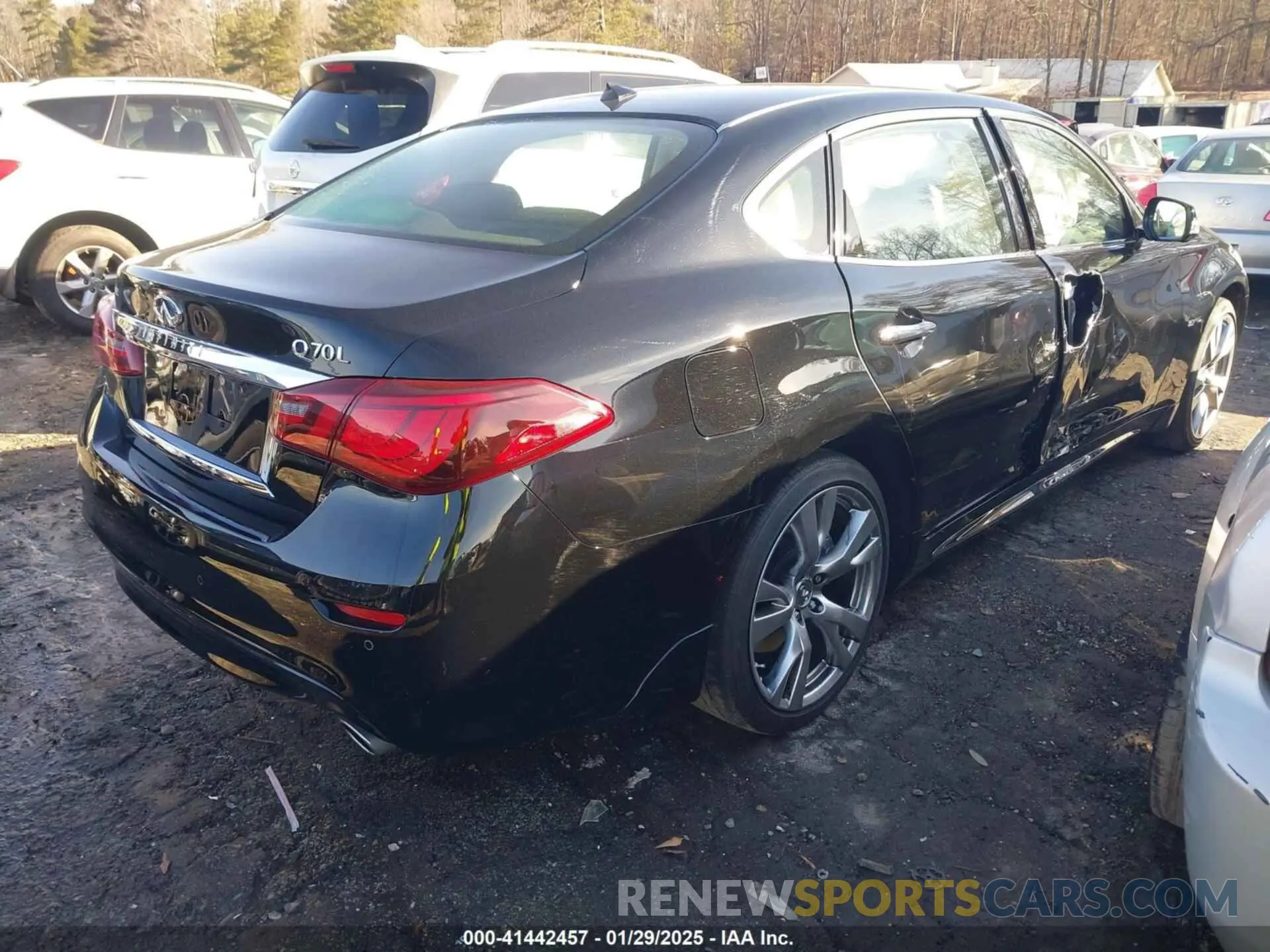 4 fotografías del automóvil dañado JN1BY1PP7KM685655 INFINITI Q70L 2019