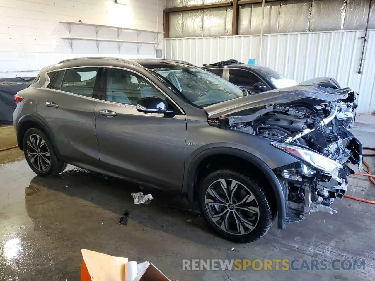 4 fotografías del automóvil dañado SJKCH5CR0KA008414 INFINITI QX30 2019