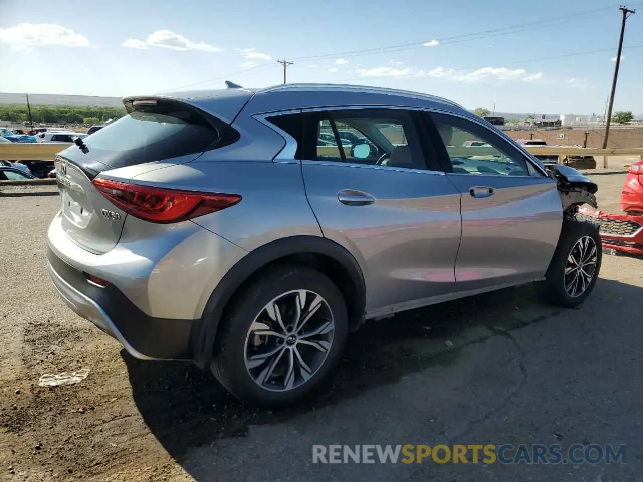 3 fotografías del automóvil dañado SJKCH5CR2KA011265 INFINITI QX30 2019