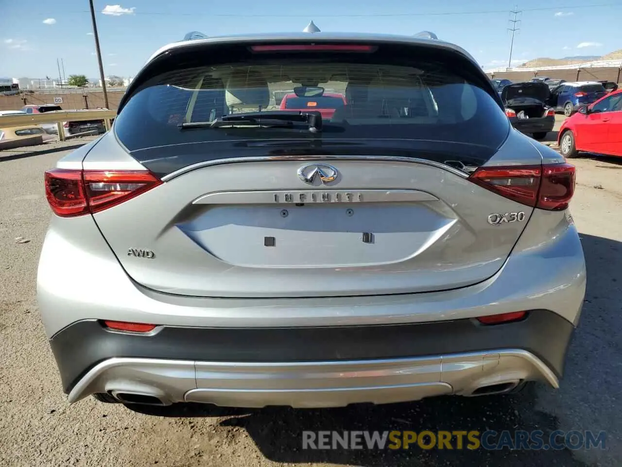 6 fotografías del automóvil dañado SJKCH5CR2KA011265 INFINITI QX30 2019