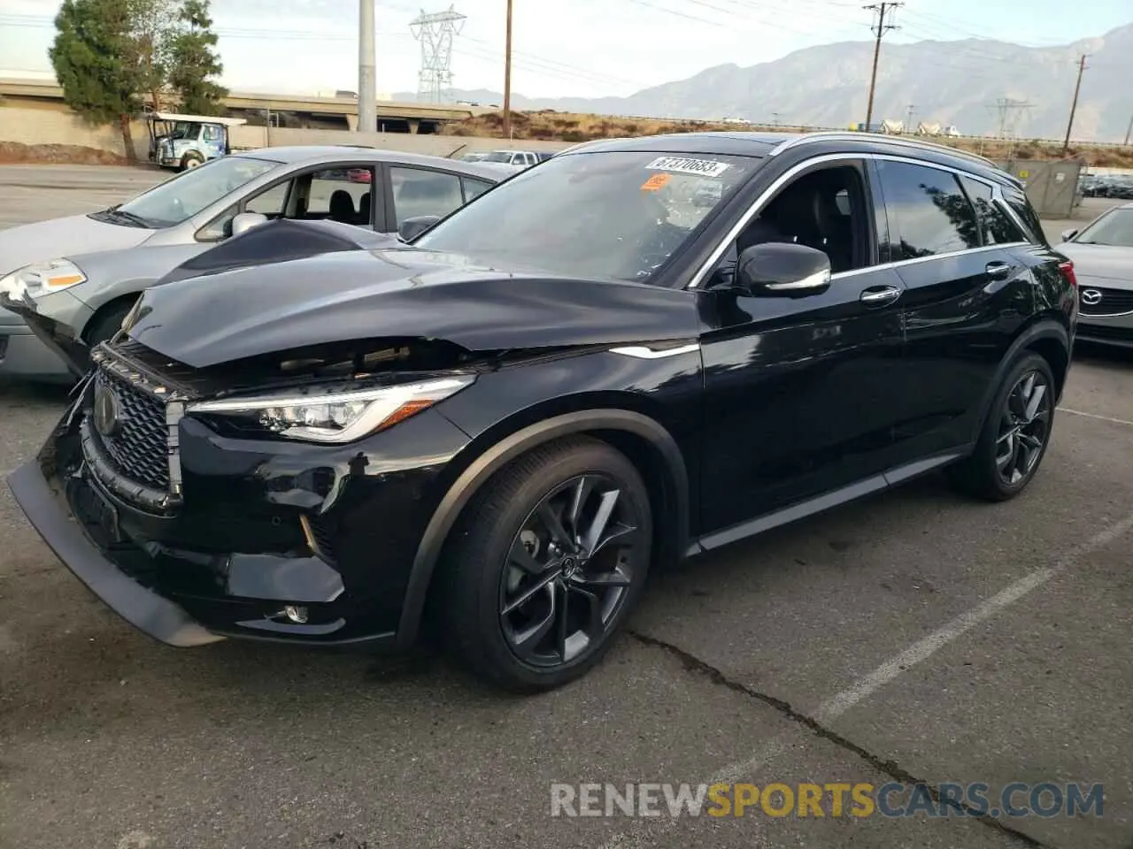 1 fotografías del automóvil dañado 3PCAJ5M10KF103991 INFINITI QX50 2019