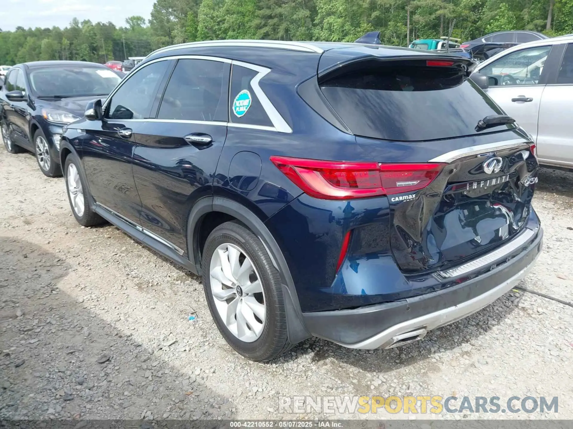 3 fotografías del automóvil dañado 3PCAJ5M12KF118394 INFINITI QX50 2019
