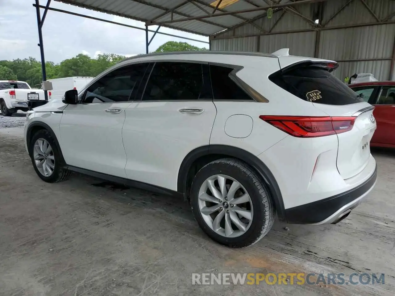 2 fotografías del automóvil dañado 3PCAJ5M13KF108943 INFINITI QX50 2019