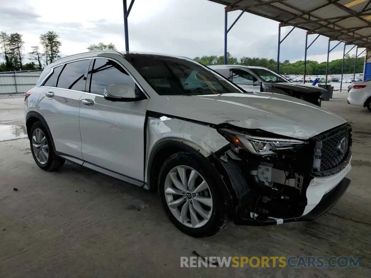4 fotografías del automóvil dañado 3PCAJ5M13KF108943 INFINITI QX50 2019