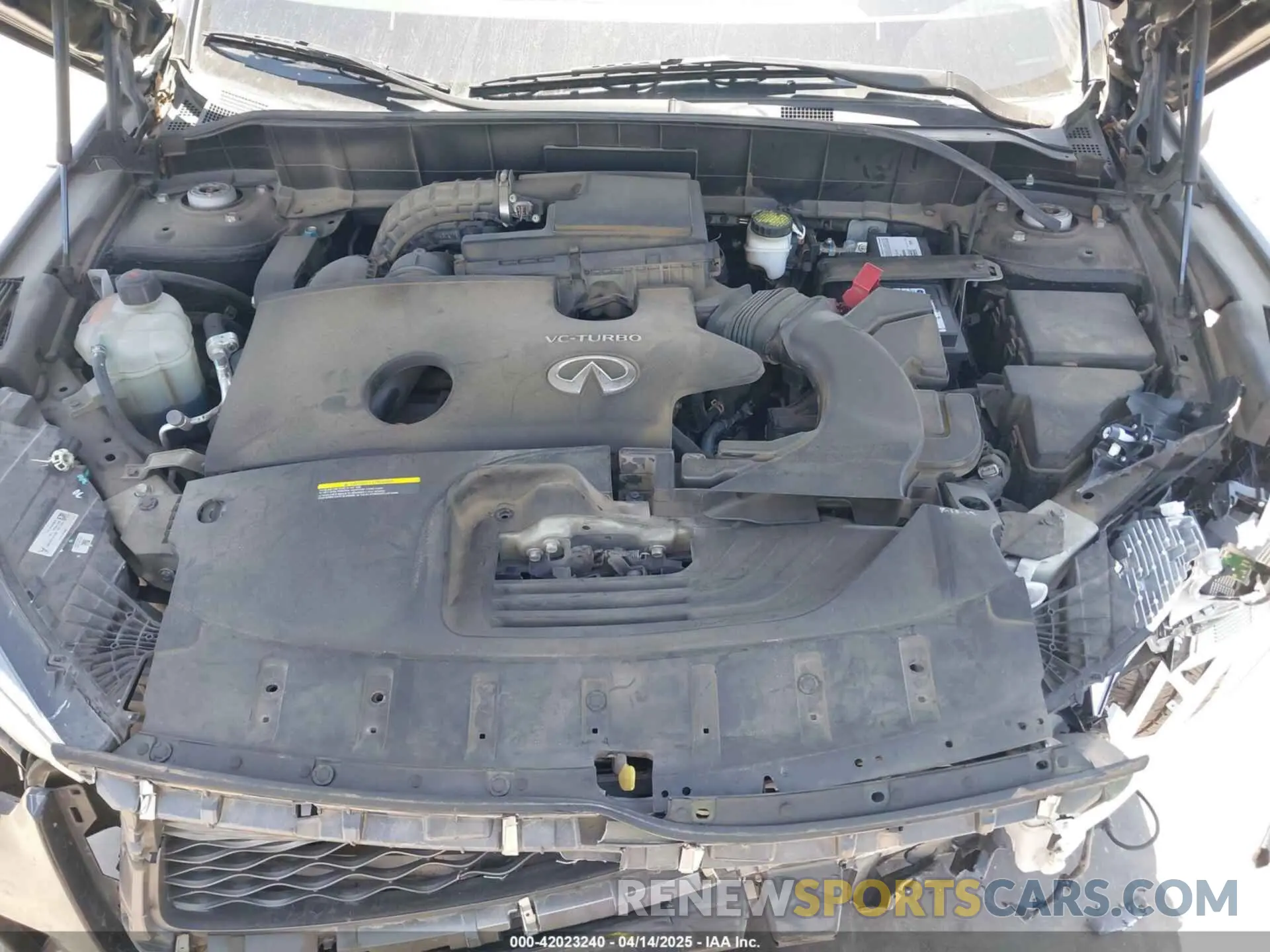10 fotografías del automóvil dañado 3PCAJ5M13KF130893 INFINITI QX50 2019