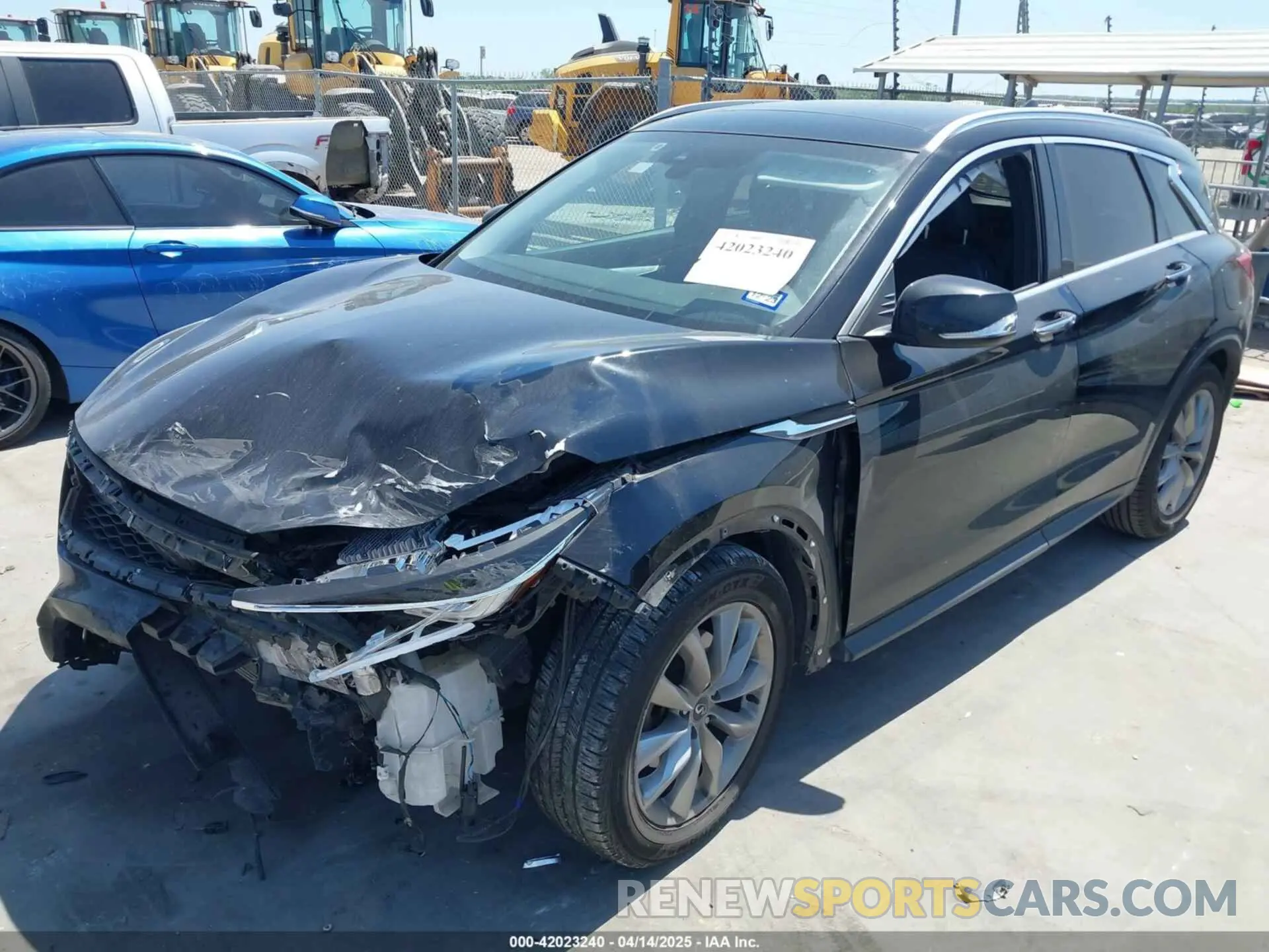 2 fotografías del automóvil dañado 3PCAJ5M13KF130893 INFINITI QX50 2019