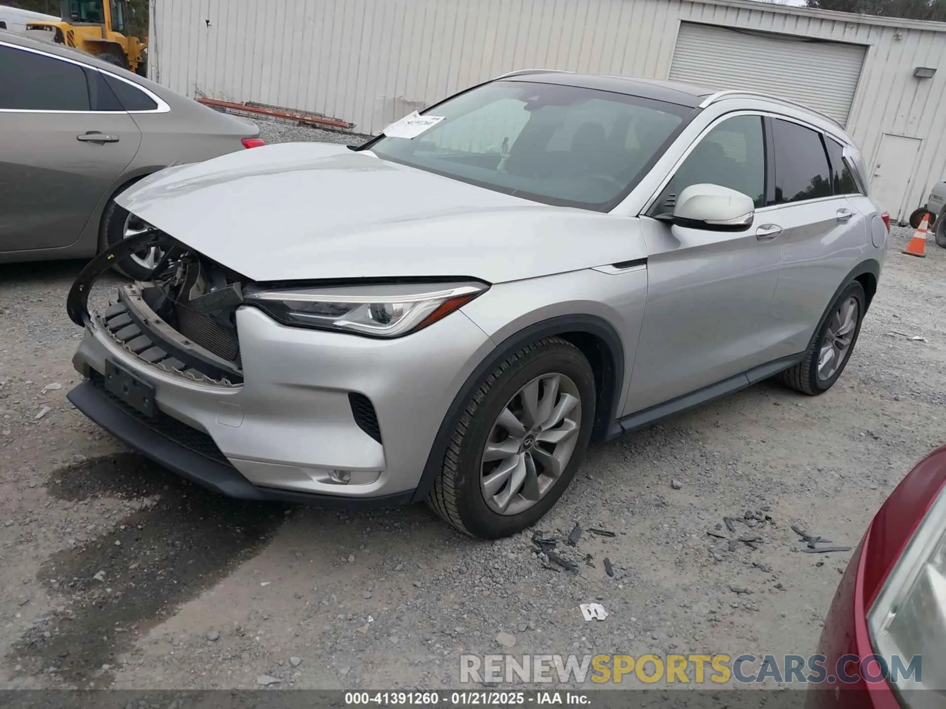 2 fotografías del automóvil dañado 3PCAJ5M13KF136032 INFINITI QX50 2019