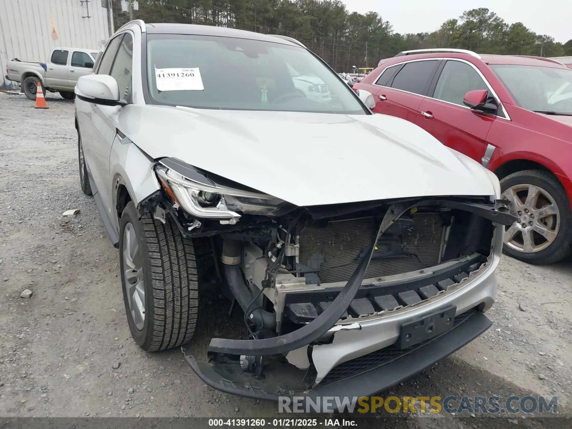 6 fotografías del automóvil dañado 3PCAJ5M13KF136032 INFINITI QX50 2019