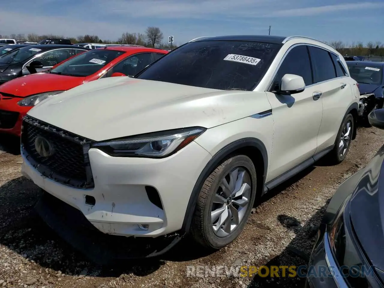 1 fotografías del automóvil dañado 3PCAJ5M13KF137147 INFINITI QX50 2019