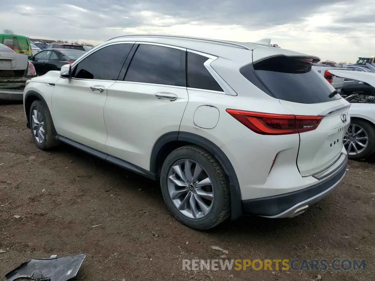 2 fotografías del automóvil dañado 3PCAJ5M13KF137147 INFINITI QX50 2019