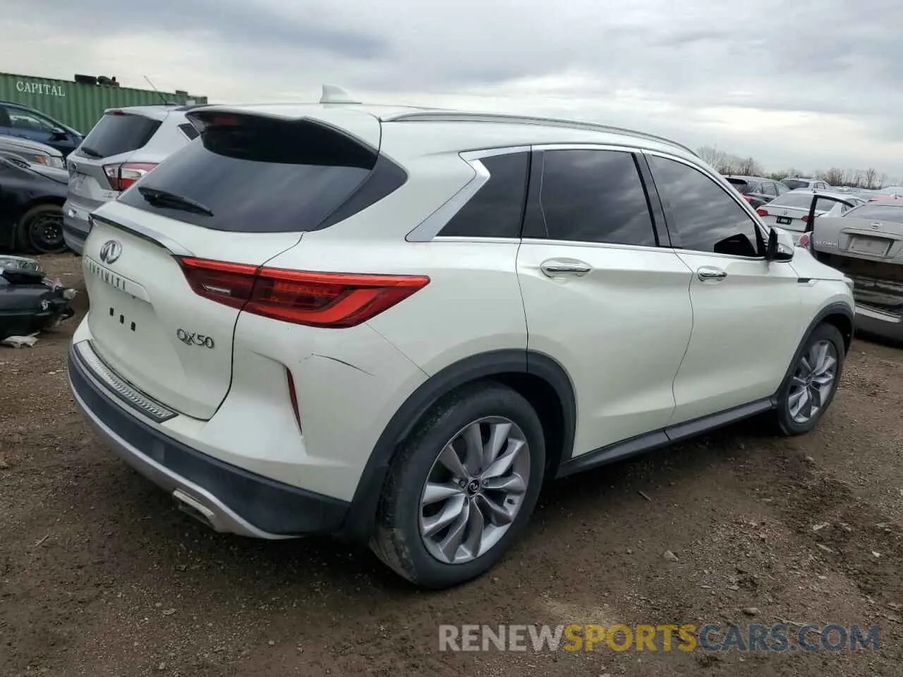 3 fotografías del automóvil dañado 3PCAJ5M13KF137147 INFINITI QX50 2019