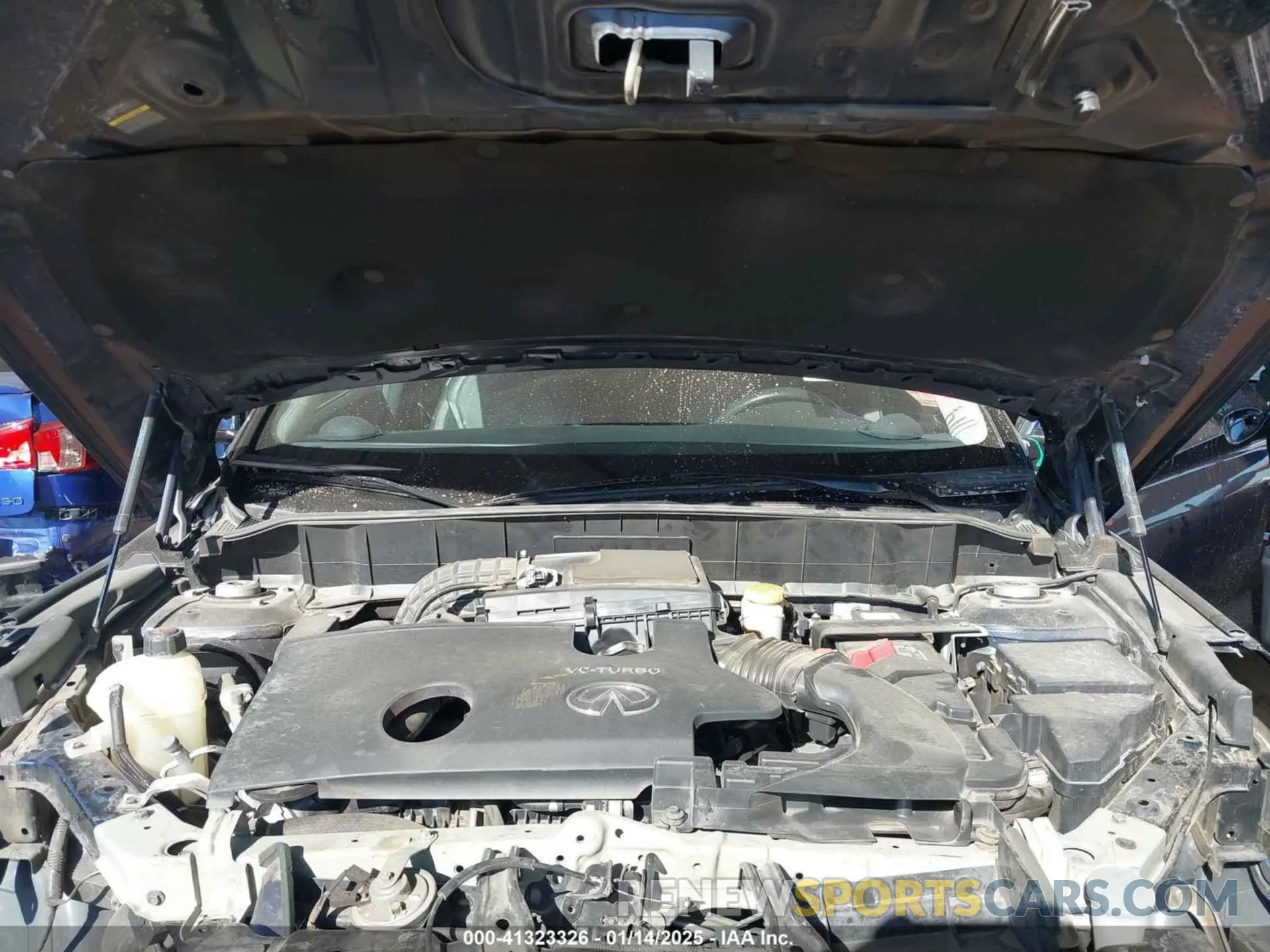 10 fotografías del automóvil dañado 3PCAJ5M14KF101385 INFINITI QX50 2019