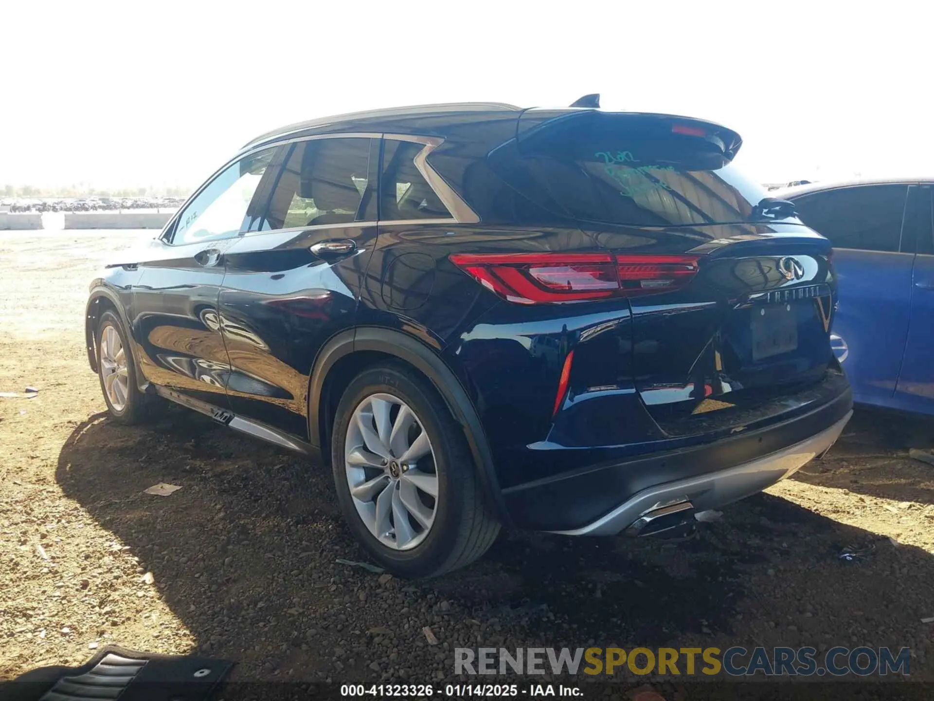 3 fotografías del automóvil dañado 3PCAJ5M14KF101385 INFINITI QX50 2019