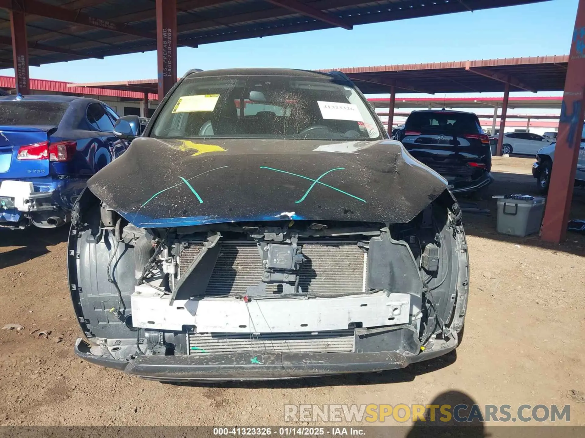 6 fotografías del automóvil dañado 3PCAJ5M14KF101385 INFINITI QX50 2019