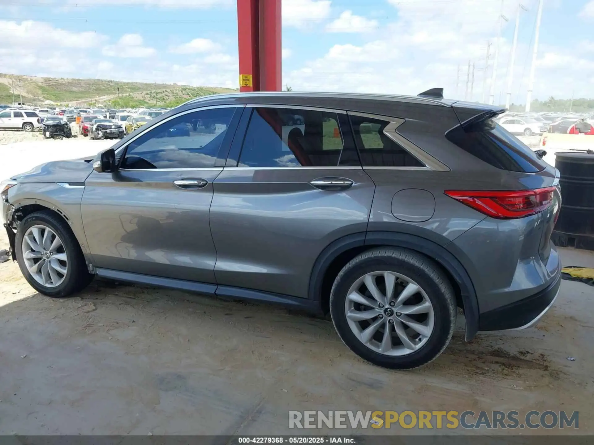 14 fotografías del automóvil dañado 3PCAJ5M14KF107297 INFINITI QX50 2019