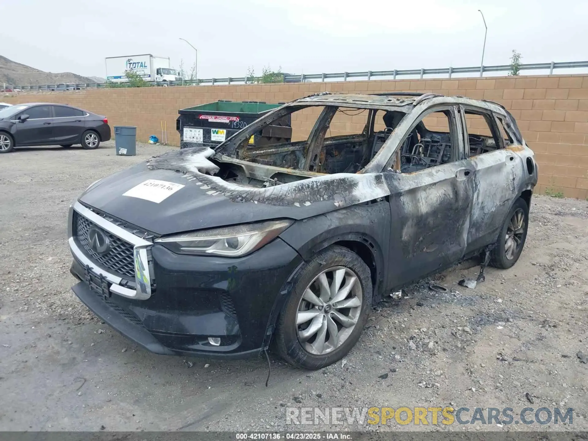 2 fotografías del automóvil dañado 3PCAJ5M14KF124357 INFINITI QX50 2019