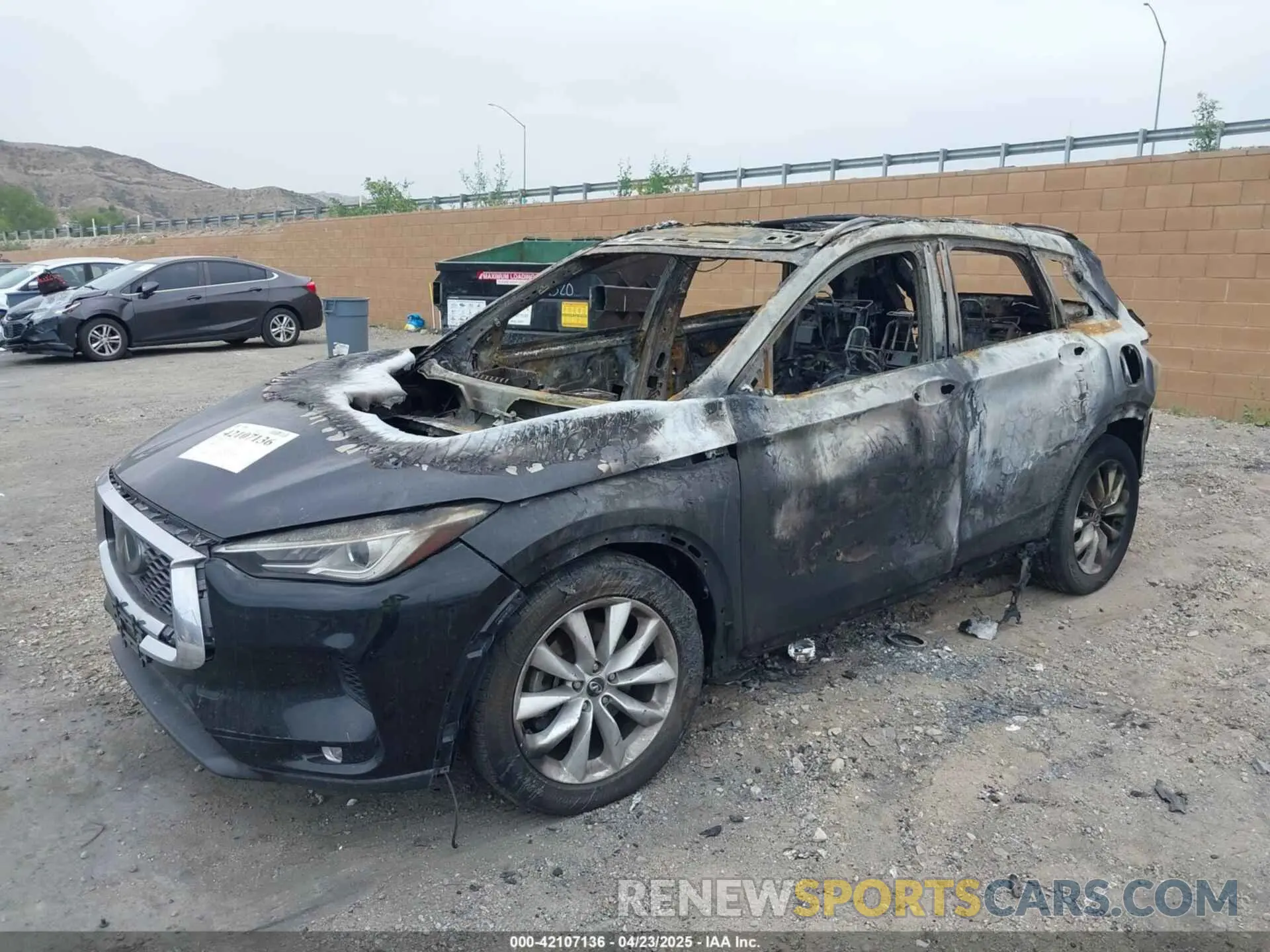6 fotografías del automóvil dañado 3PCAJ5M14KF124357 INFINITI QX50 2019