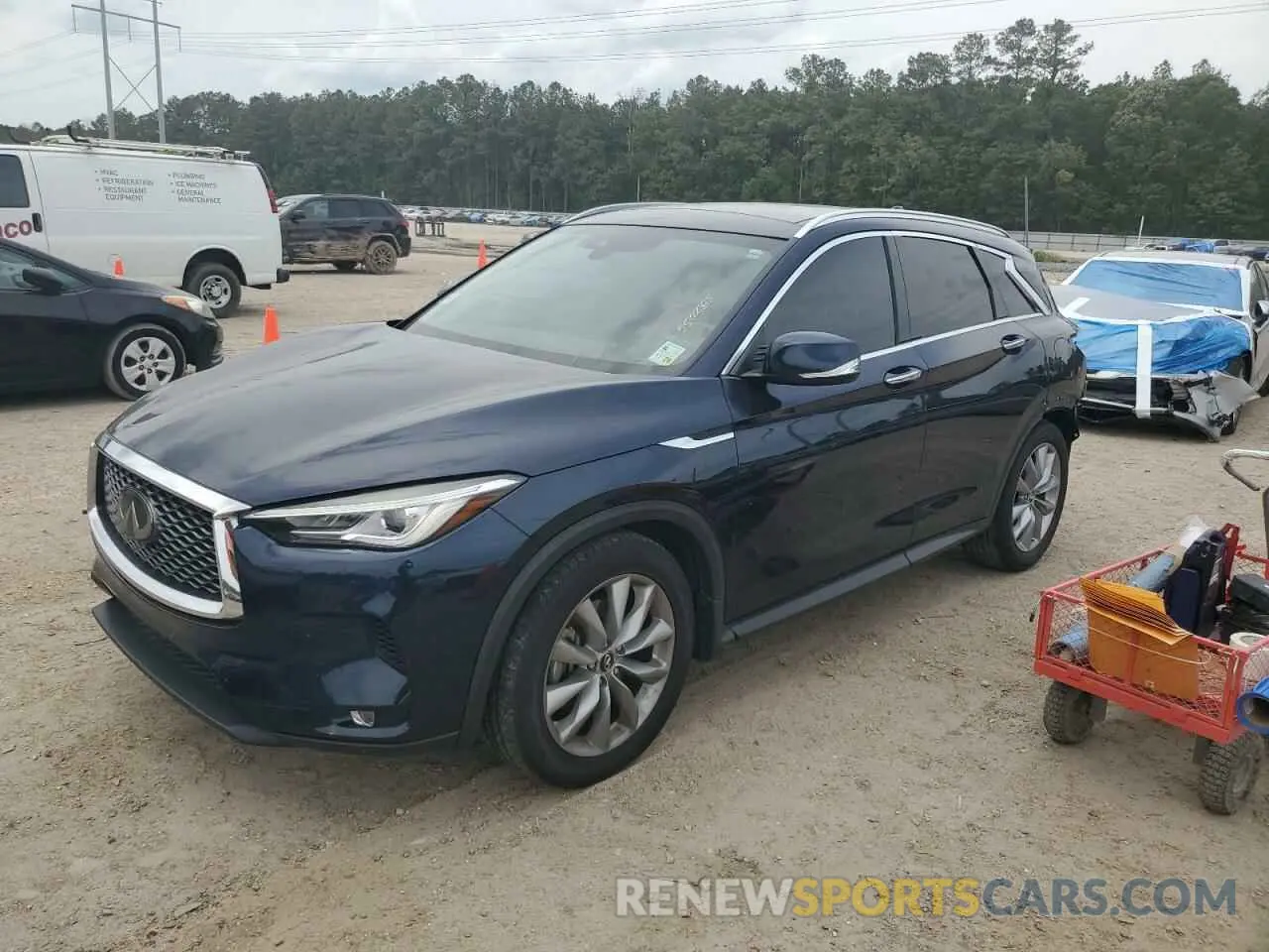 1 fotografías del automóvil dañado 3PCAJ5M14KF142261 INFINITI QX50 2019