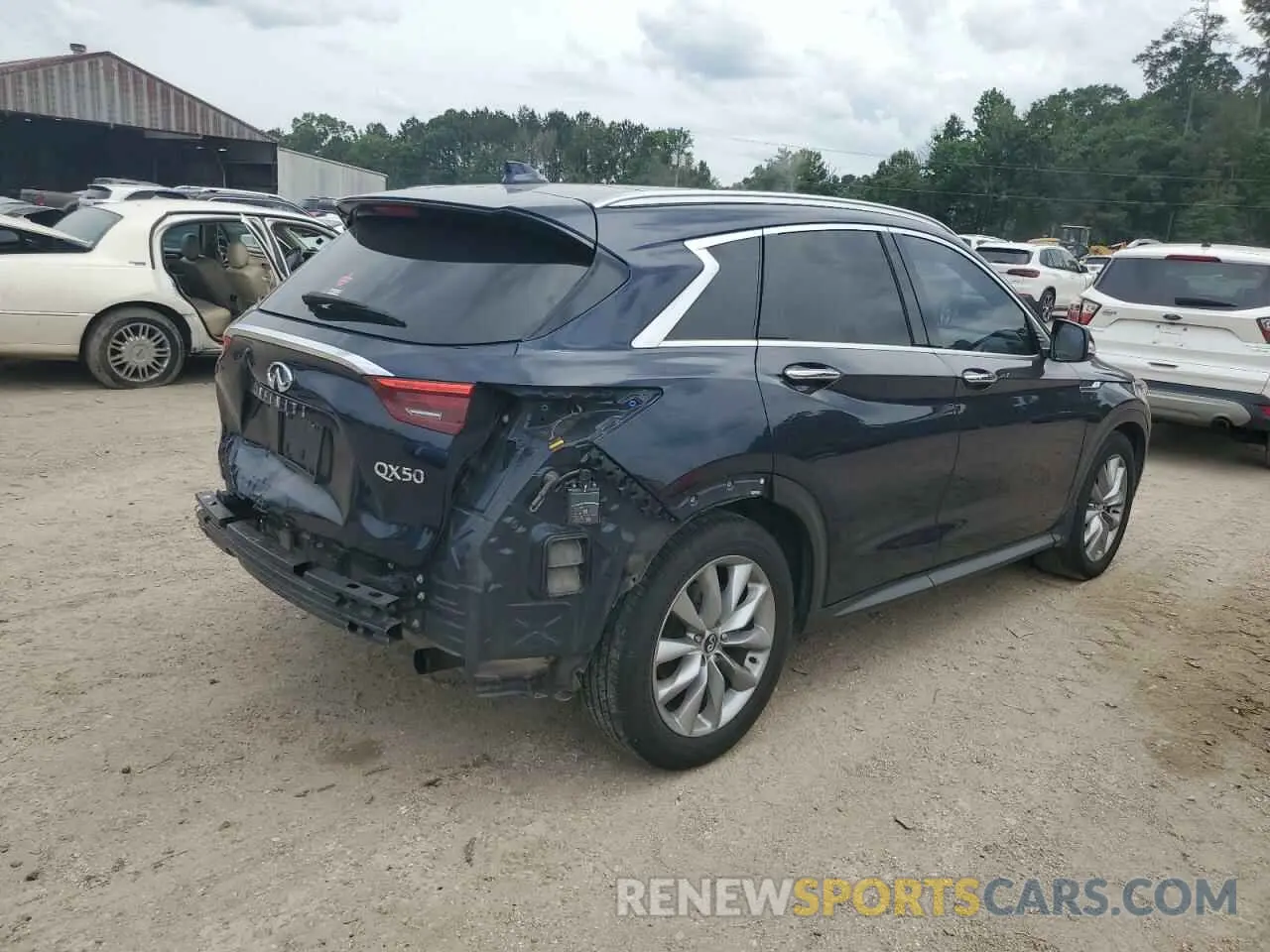 3 fotografías del automóvil dañado 3PCAJ5M14KF142261 INFINITI QX50 2019
