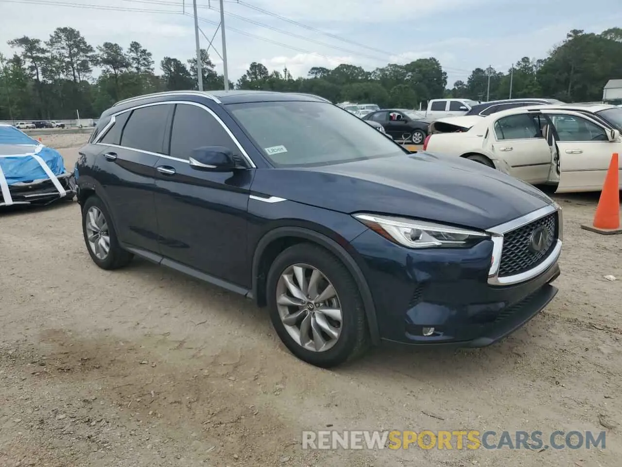 4 fotografías del automóvil dañado 3PCAJ5M14KF142261 INFINITI QX50 2019