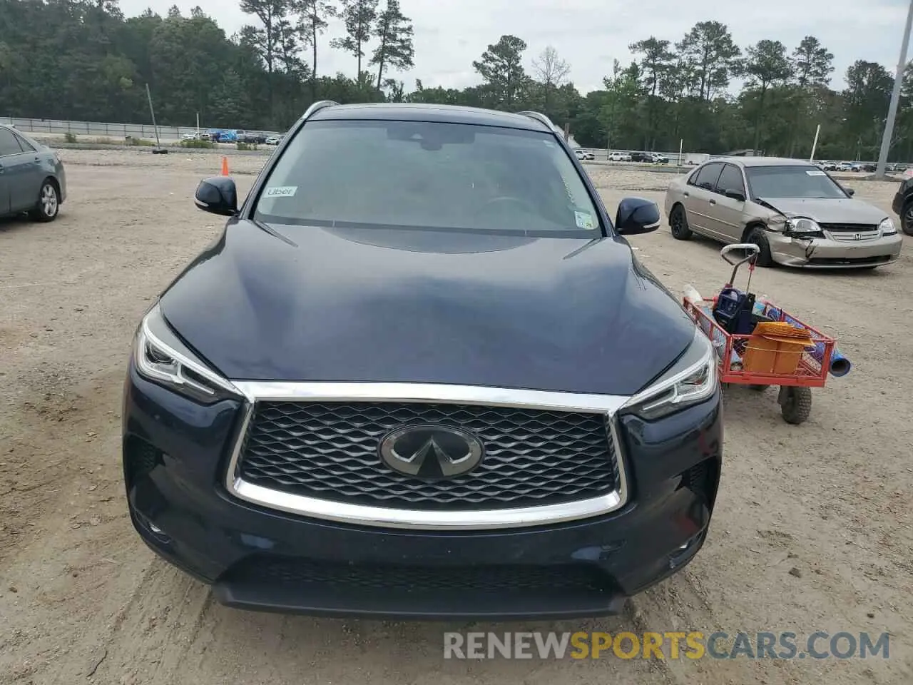 5 fotografías del automóvil dañado 3PCAJ5M14KF142261 INFINITI QX50 2019