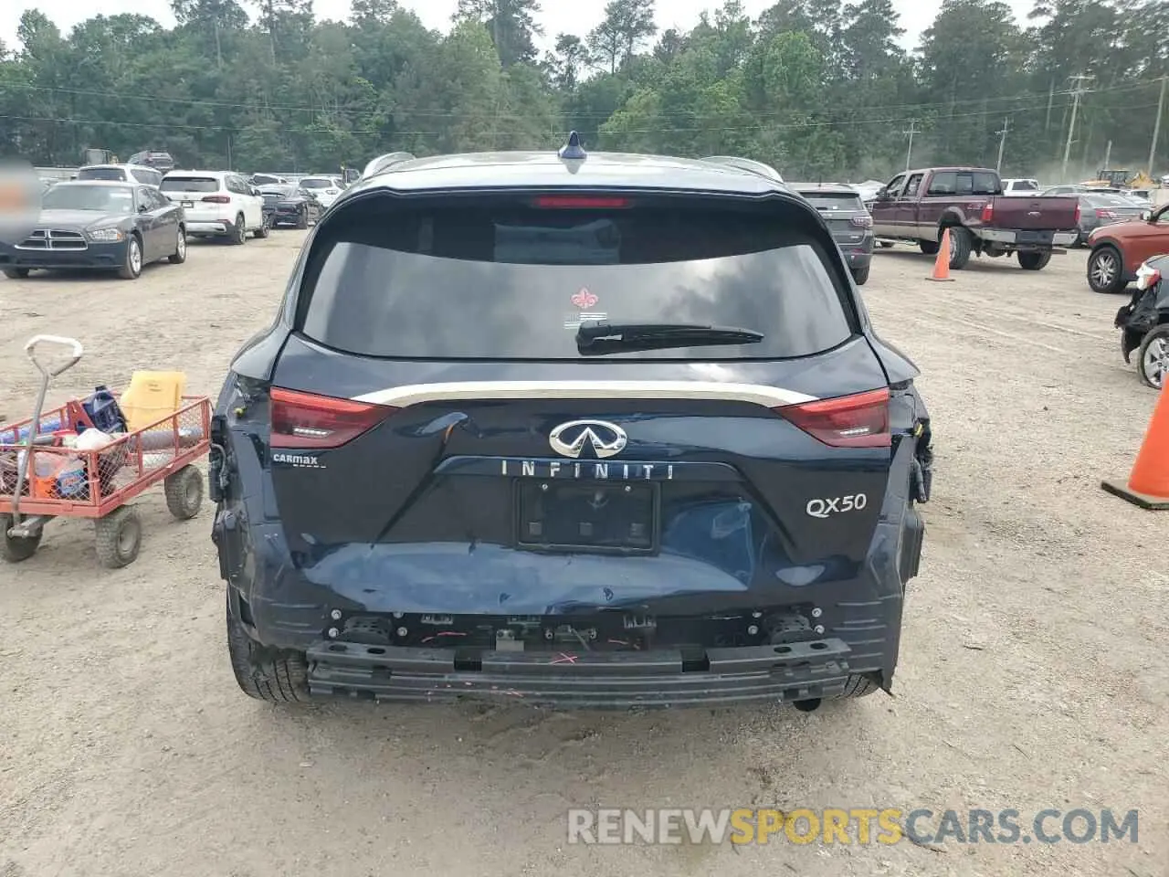 6 fotografías del automóvil dañado 3PCAJ5M14KF142261 INFINITI QX50 2019