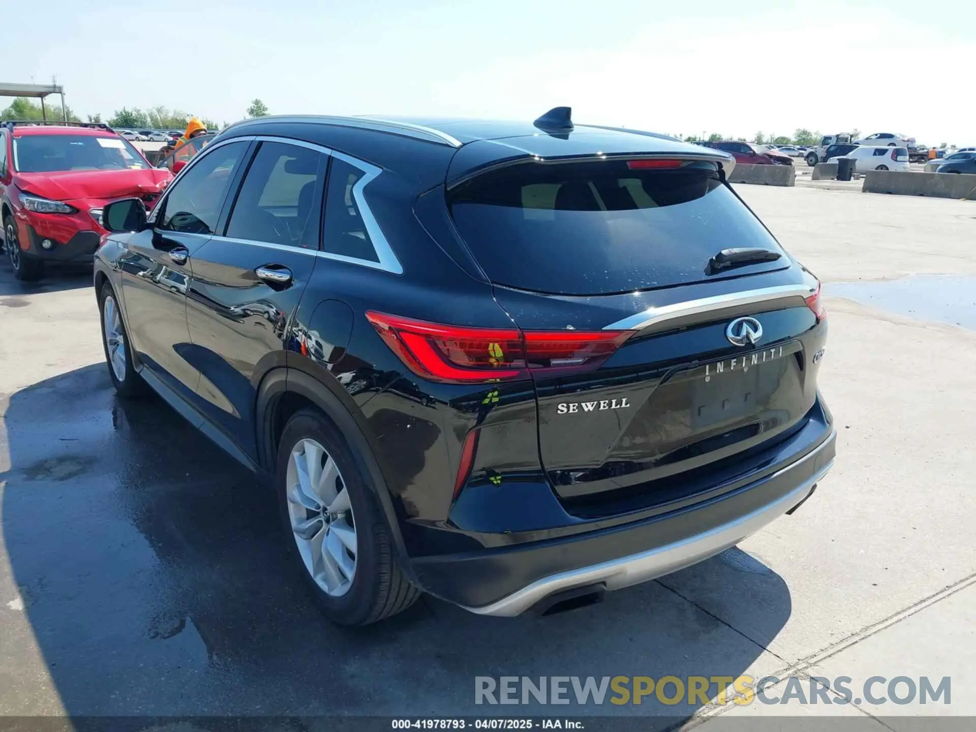 3 fotografías del automóvil dañado 3PCAJ5M15KF112850 INFINITI QX50 2019