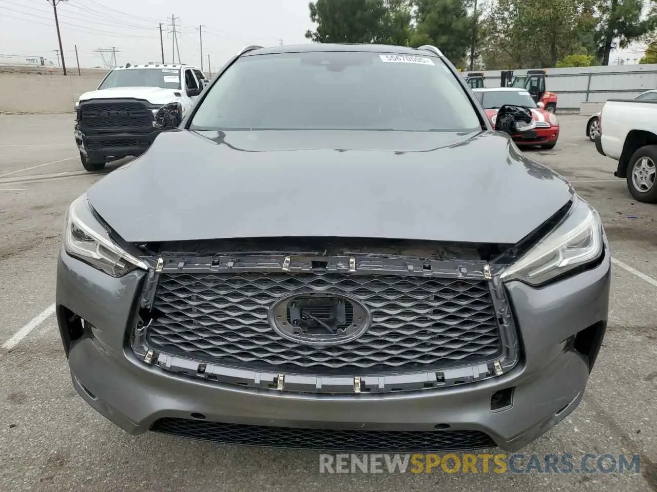 5 fotografías del automóvil dañado 3PCAJ5M15KF113075 INFINITI QX50 2019