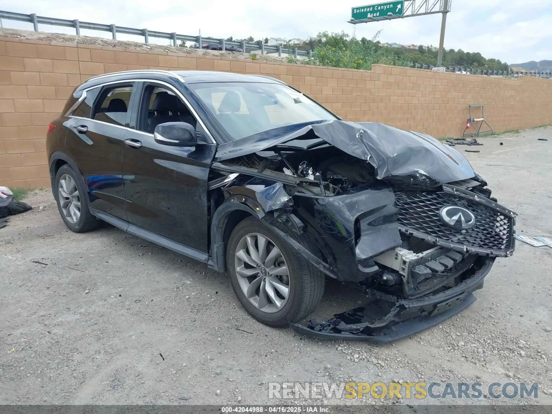 1 fotografías del automóvil dañado 3PCAJ5M15KF131964 INFINITI QX50 2019