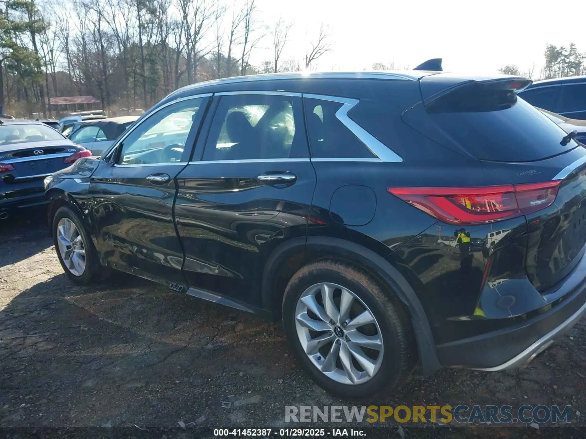 14 fotografías del automóvil dañado 3PCAJ5M17KF121971 INFINITI QX50 2019