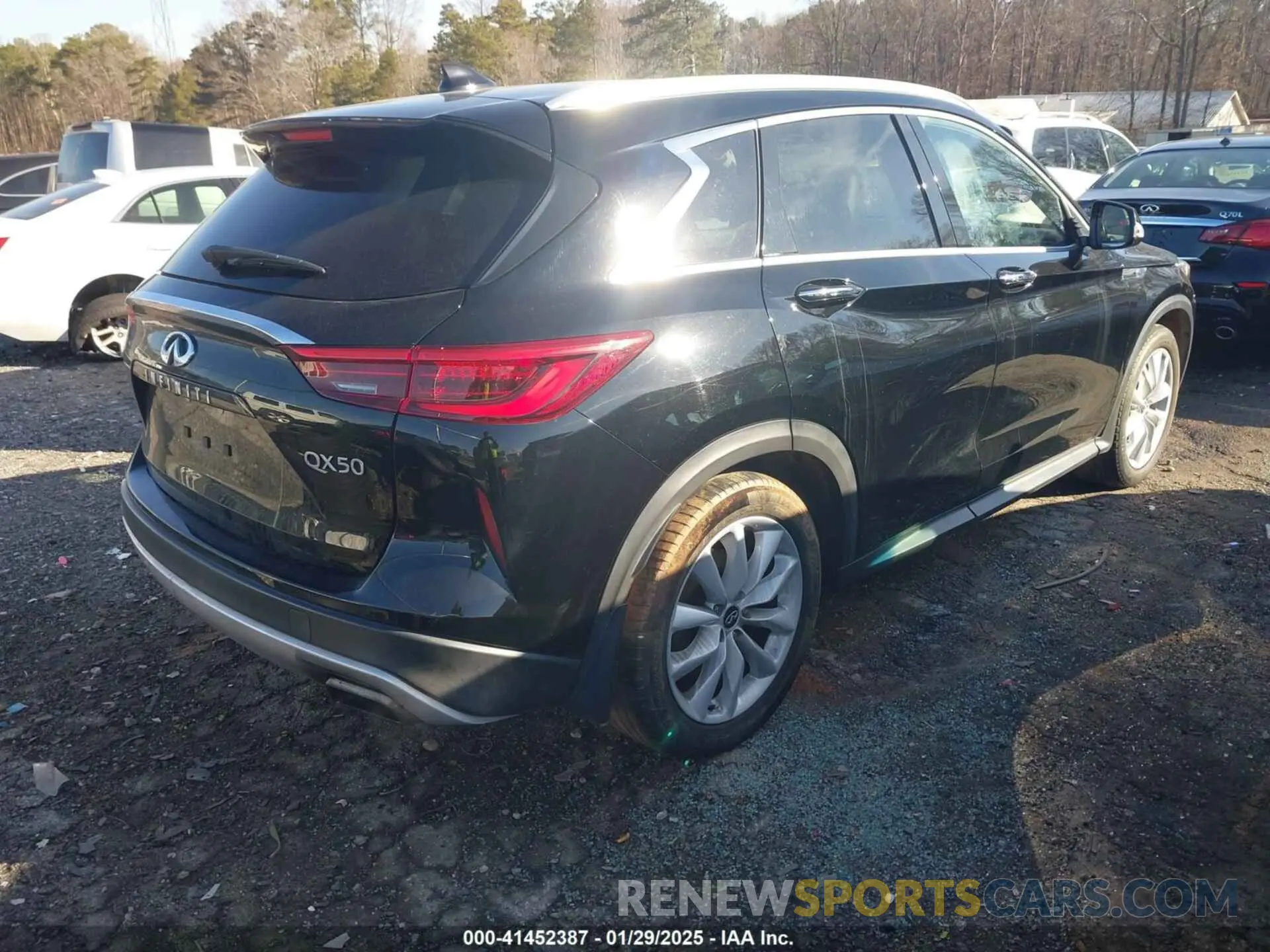 4 fotografías del automóvil dañado 3PCAJ5M17KF121971 INFINITI QX50 2019