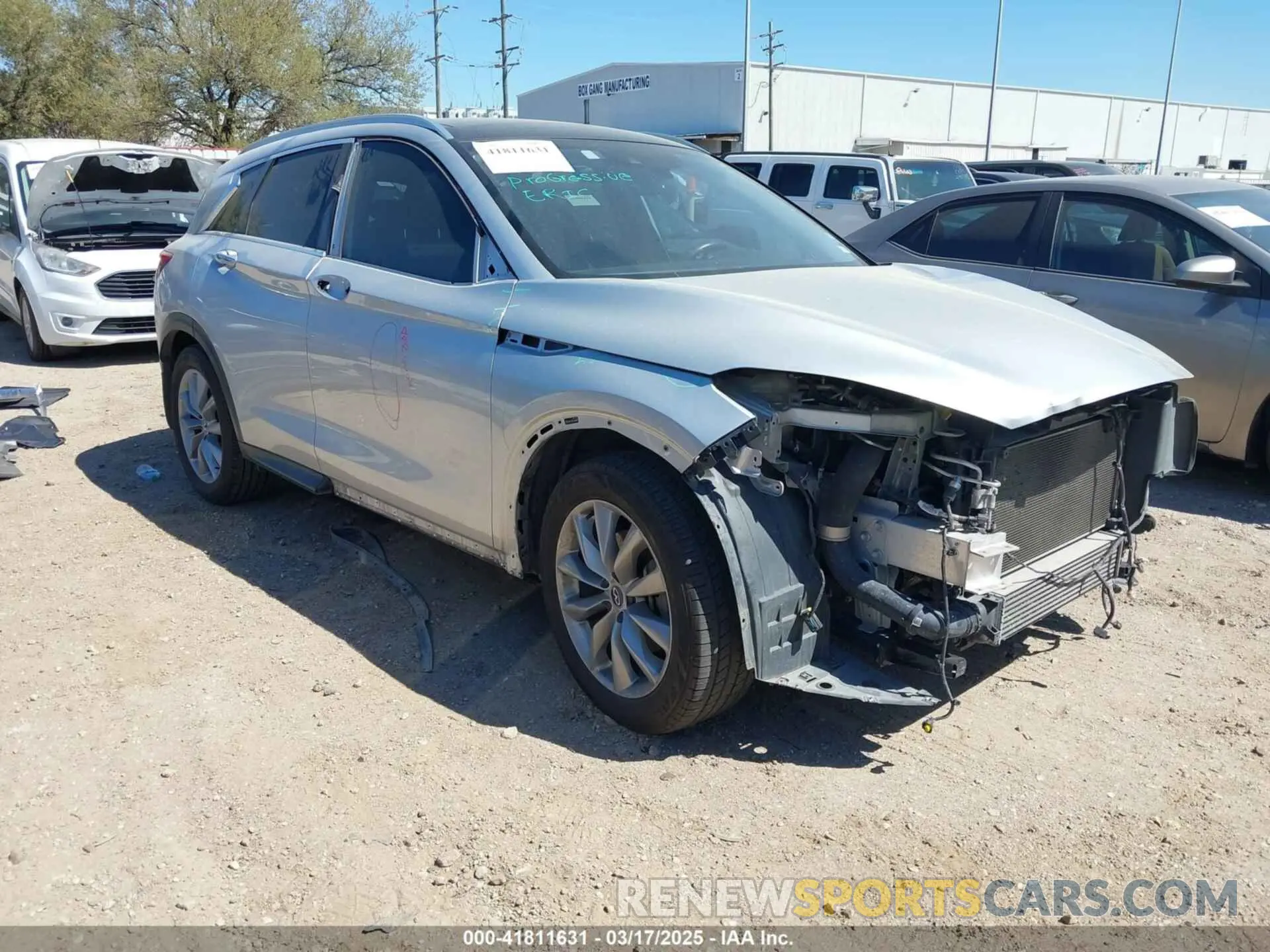 1 fotografías del automóvil dañado 3PCAJ5M19KF144488 INFINITI QX50 2019