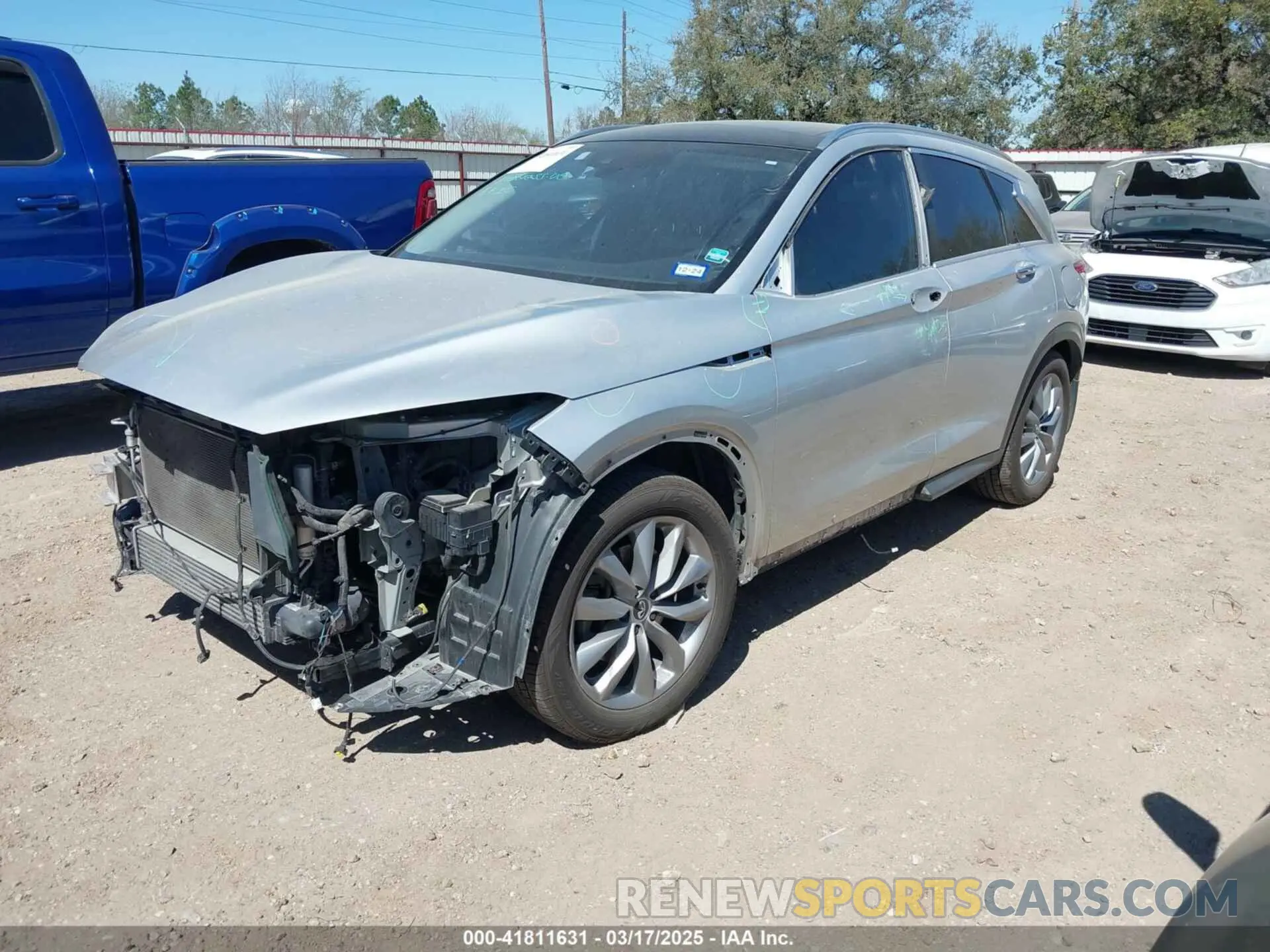 2 fotografías del automóvil dañado 3PCAJ5M19KF144488 INFINITI QX50 2019