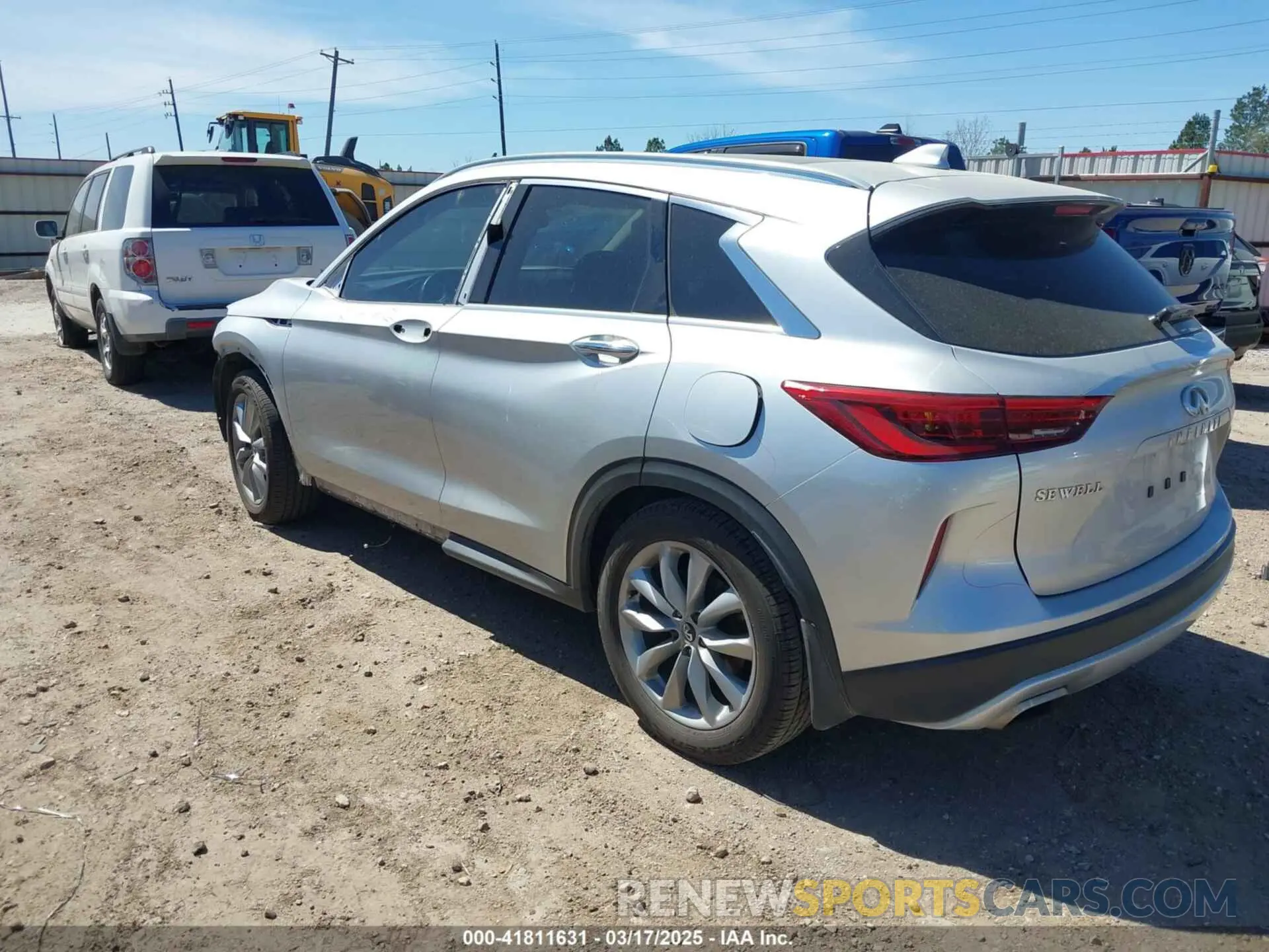 3 fotografías del automóvil dañado 3PCAJ5M19KF144488 INFINITI QX50 2019