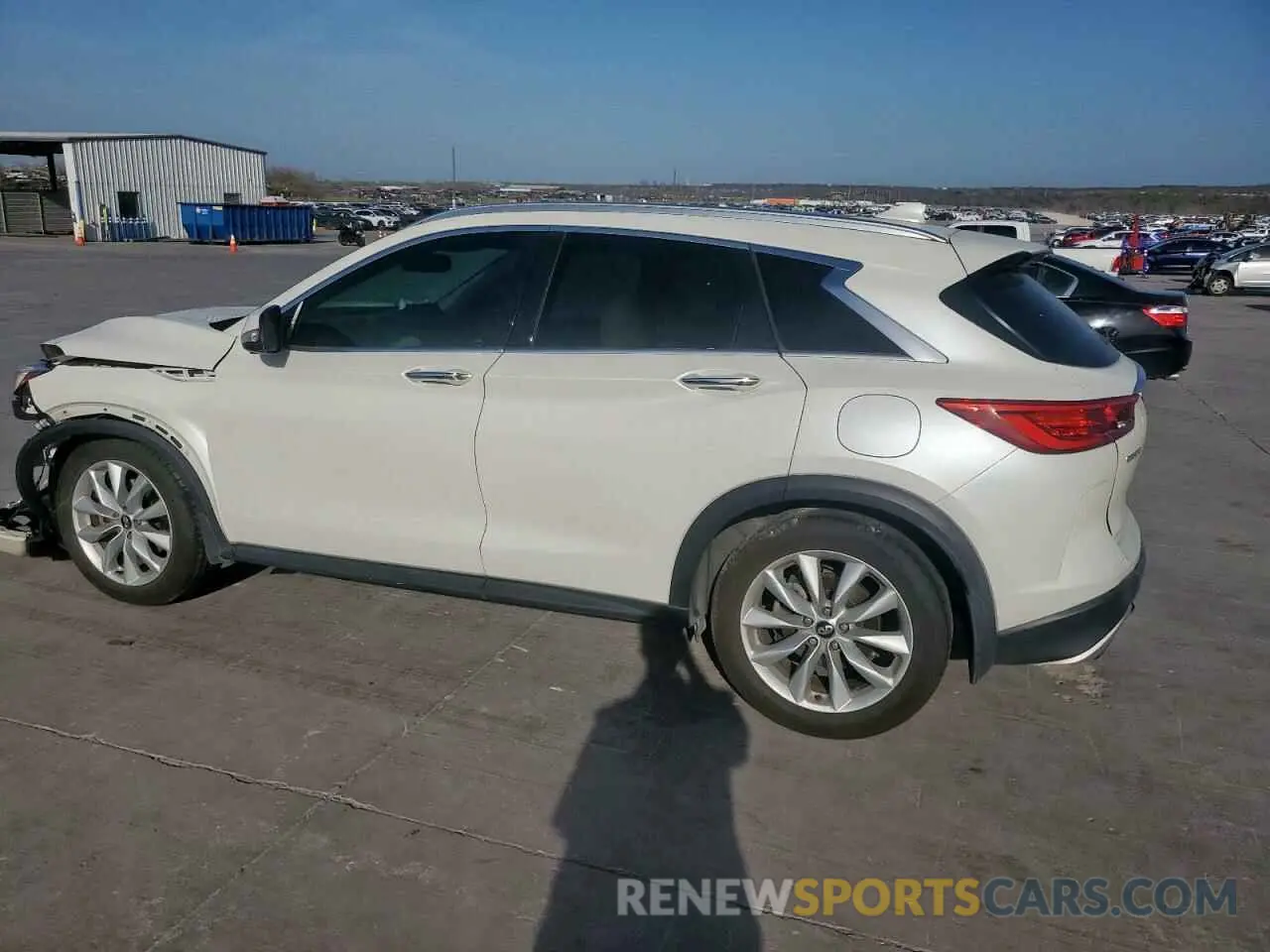 2 fotografías del automóvil dañado 3PCAJ5M1XKF106395 INFINITI QX50 2019