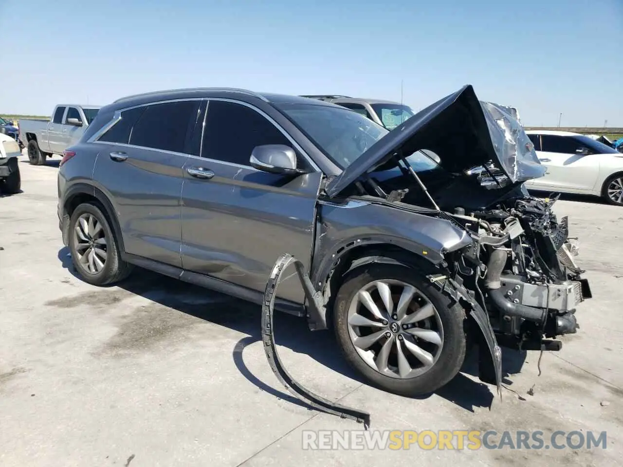 4 fotografías del automóvil dañado 3PCAJ5M1XKF137050 INFINITI QX50 2019