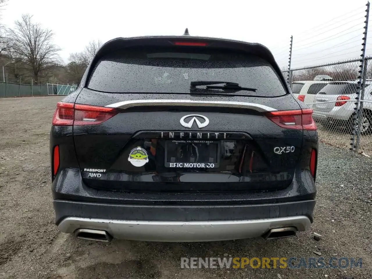 6 fotografías del automóvil dañado 3PCAJ5M30KF148057 INFINITI QX50 2019