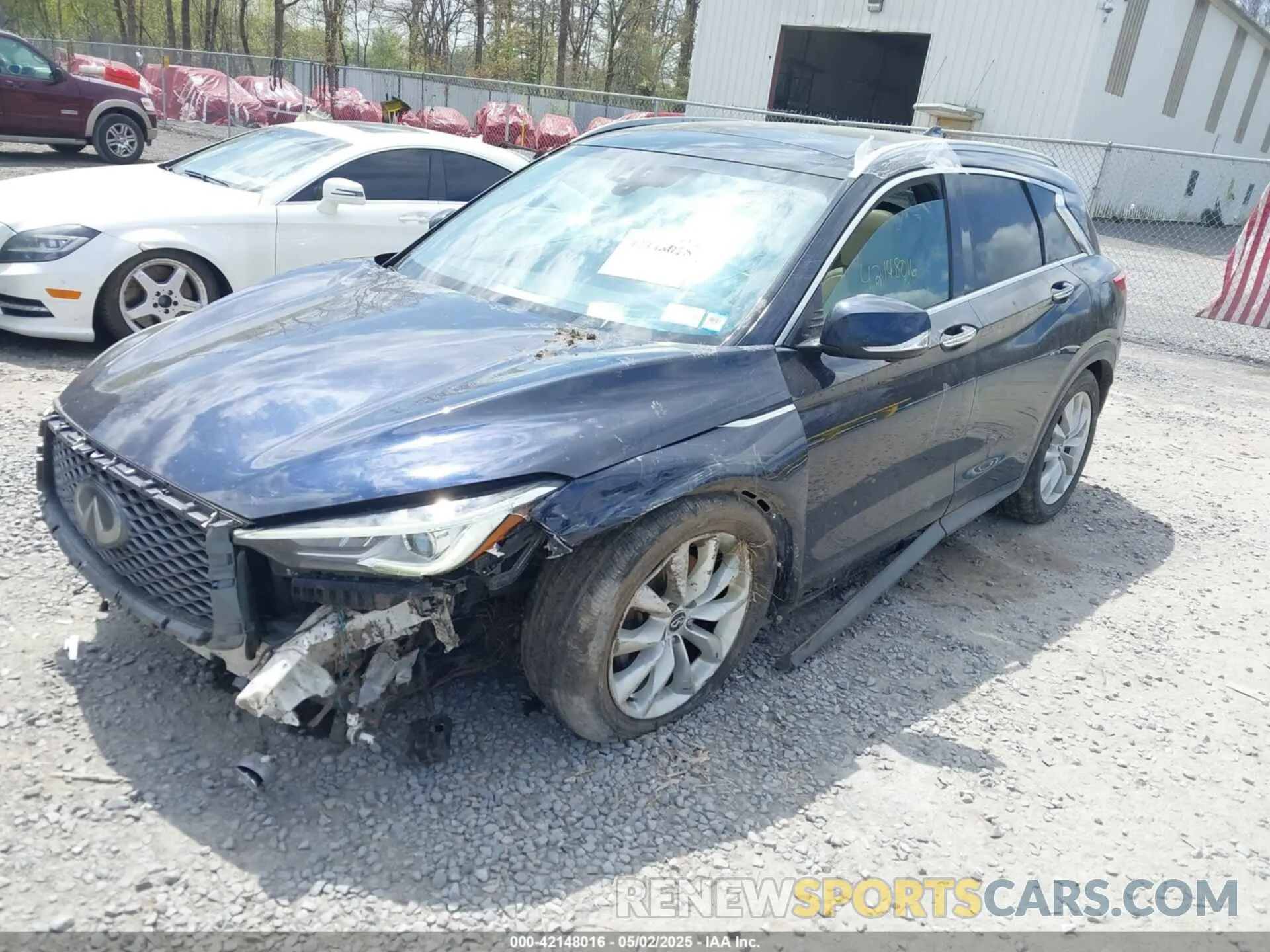 2 fotografías del automóvil dañado 3PCAJ5M31KF126200 INFINITI QX50 2019