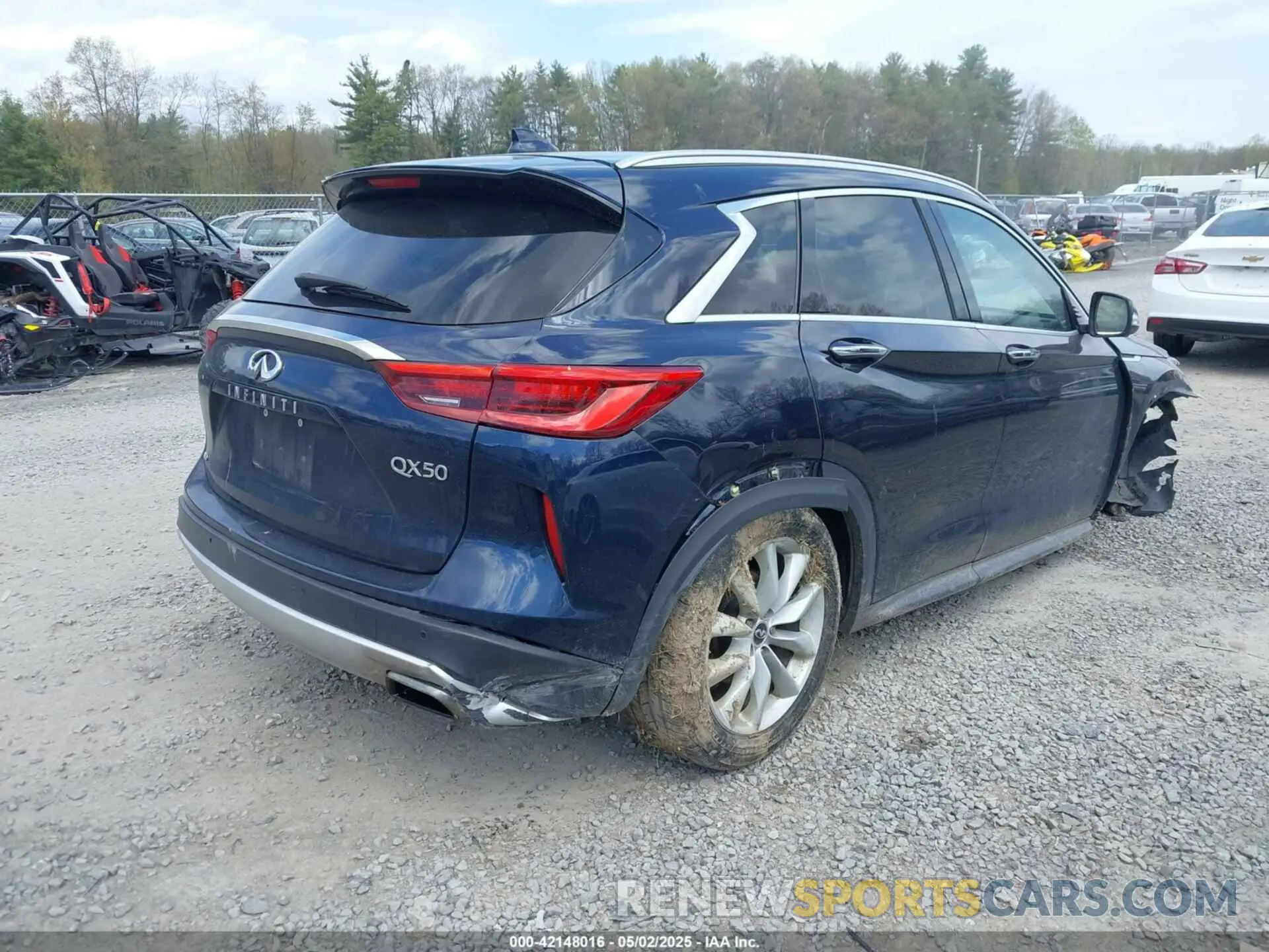 4 fotografías del automóvil dañado 3PCAJ5M31KF126200 INFINITI QX50 2019