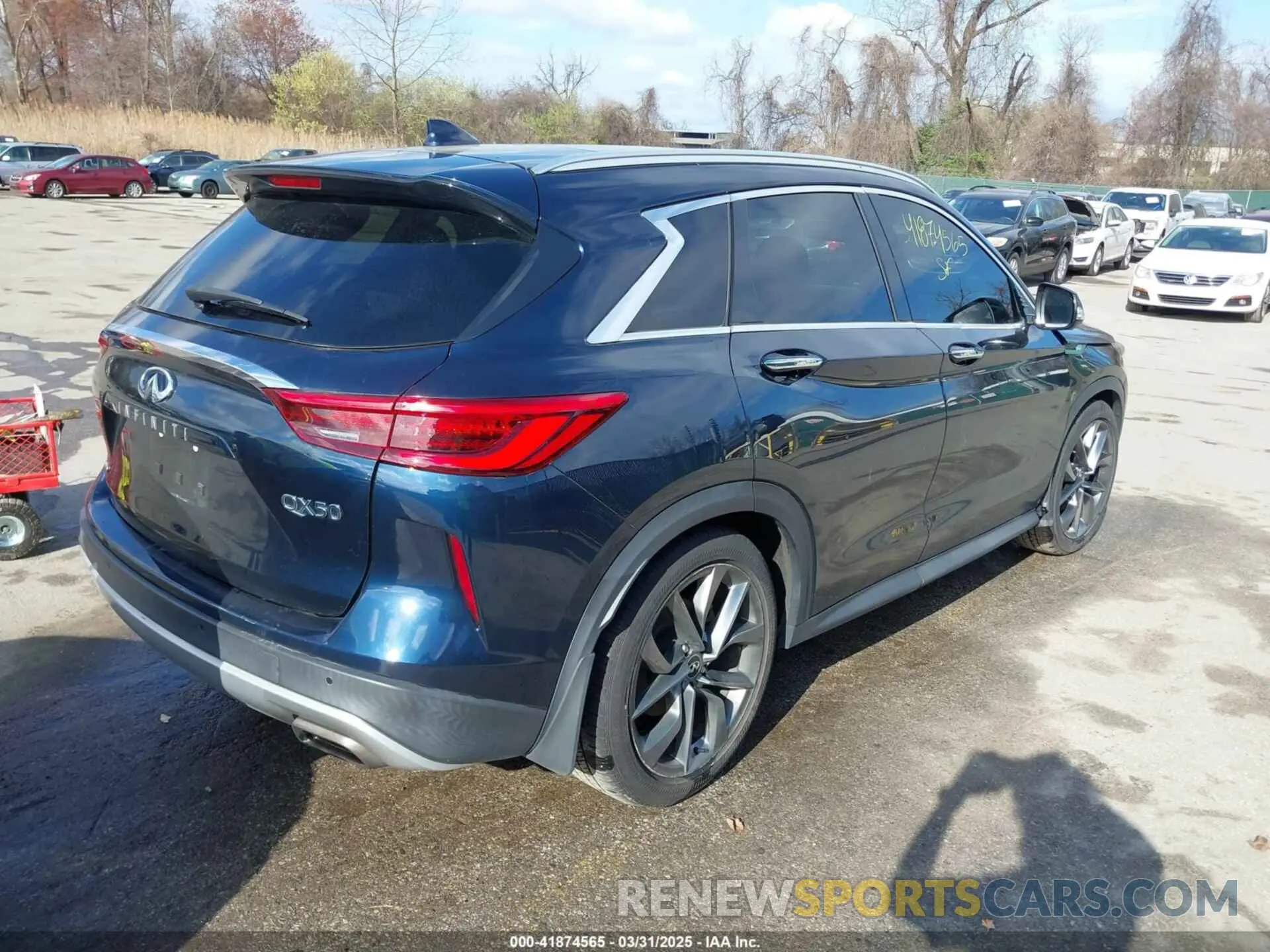 4 fotografías del automóvil dañado 3PCAJ5M31KF127279 INFINITI QX50 2019