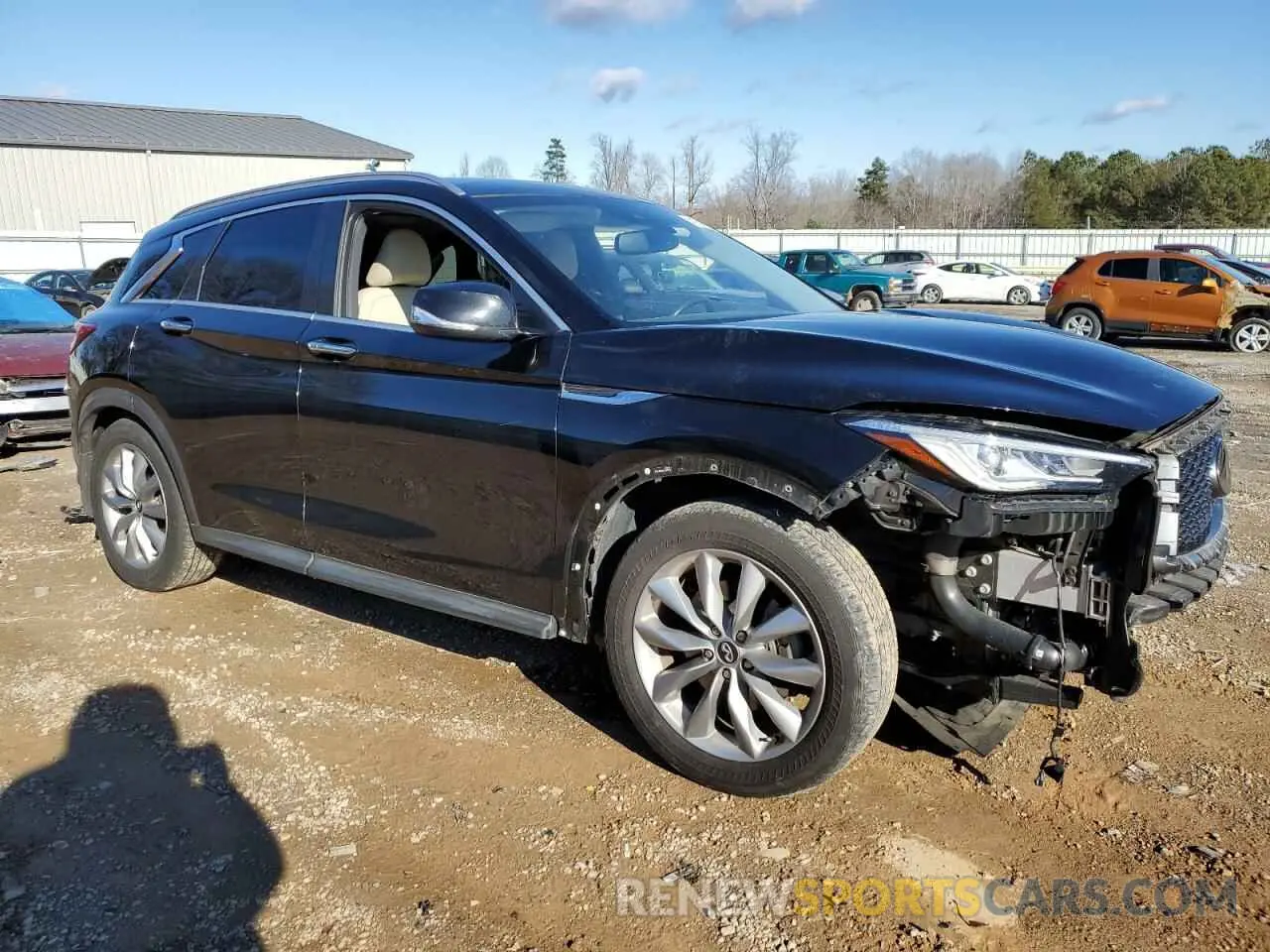 4 fotografías del automóvil dañado 3PCAJ5M31KF147578 INFINITI QX50 2019