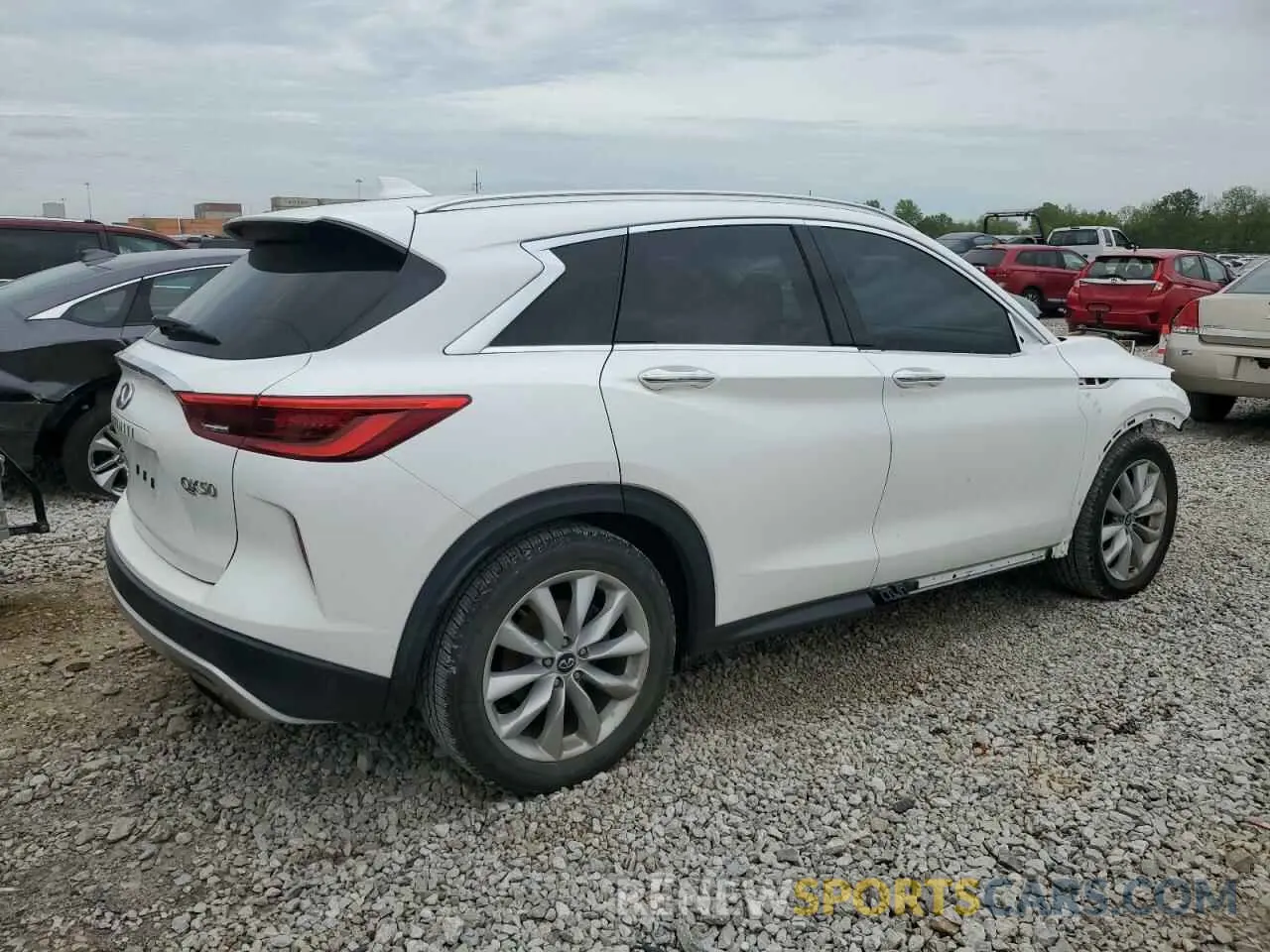 3 fotografías del automóvil dañado 3PCAJ5M32KF100933 INFINITI QX50 2019