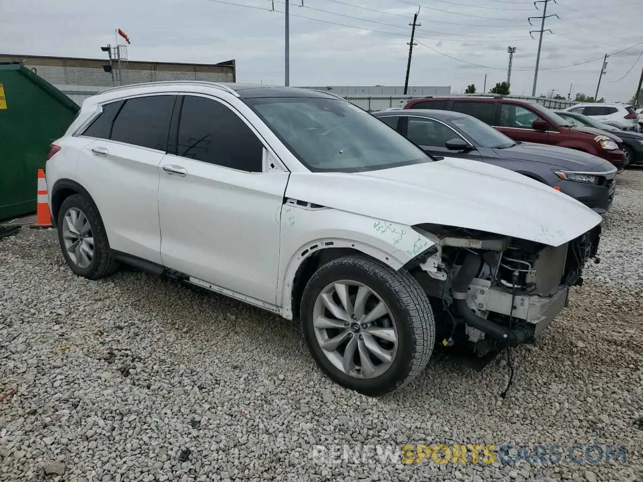 4 fotografías del automóvil dañado 3PCAJ5M32KF100933 INFINITI QX50 2019