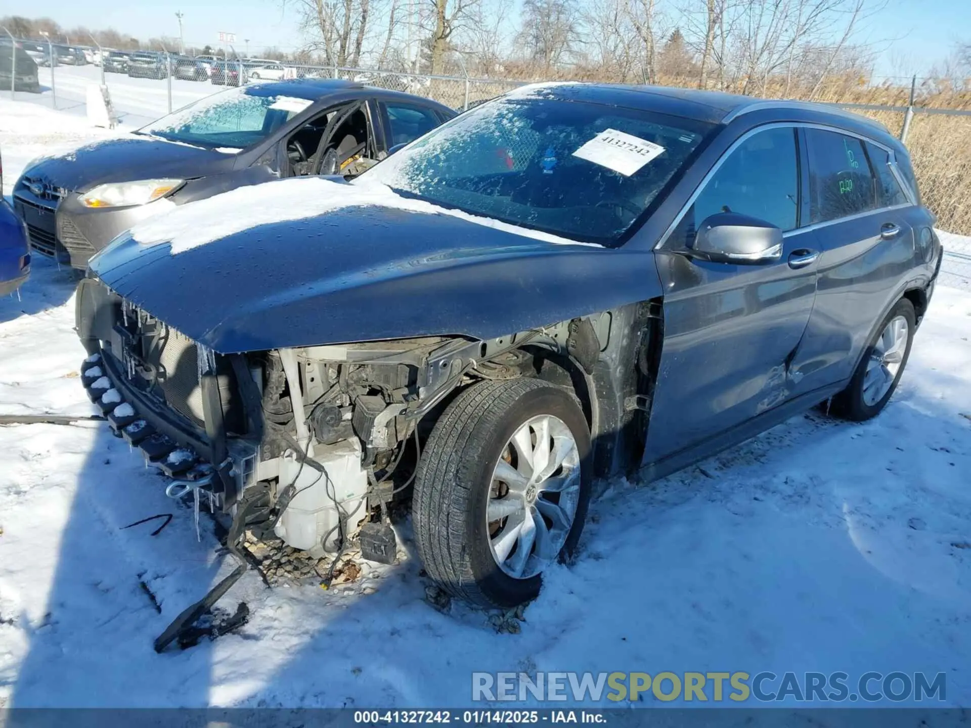 2 fotografías del automóvil dañado 3PCAJ5M32KF112130 INFINITI QX50 2019