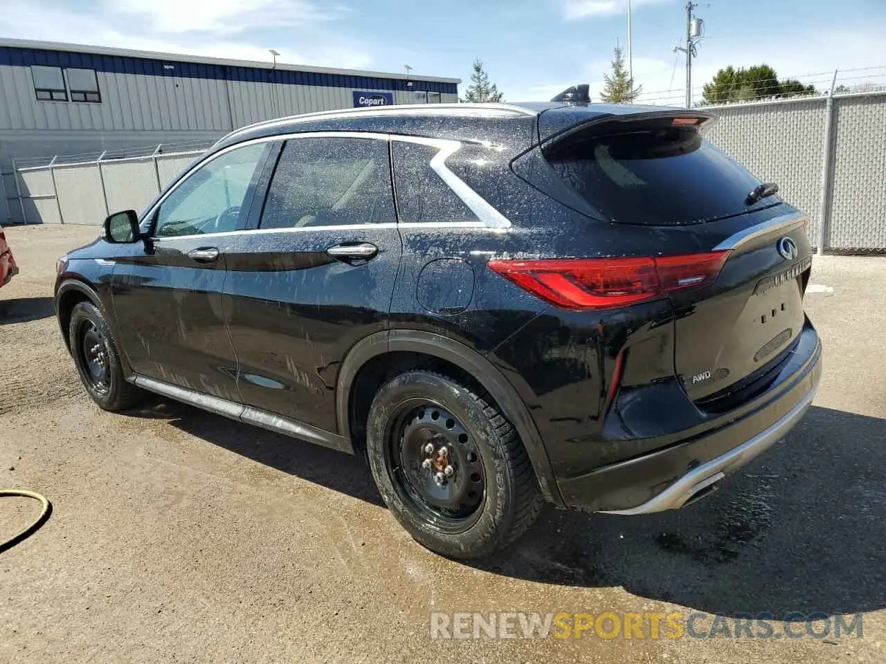 2 fotografías del automóvil dañado 3PCAJ5M32KF113858 INFINITI QX50 2019