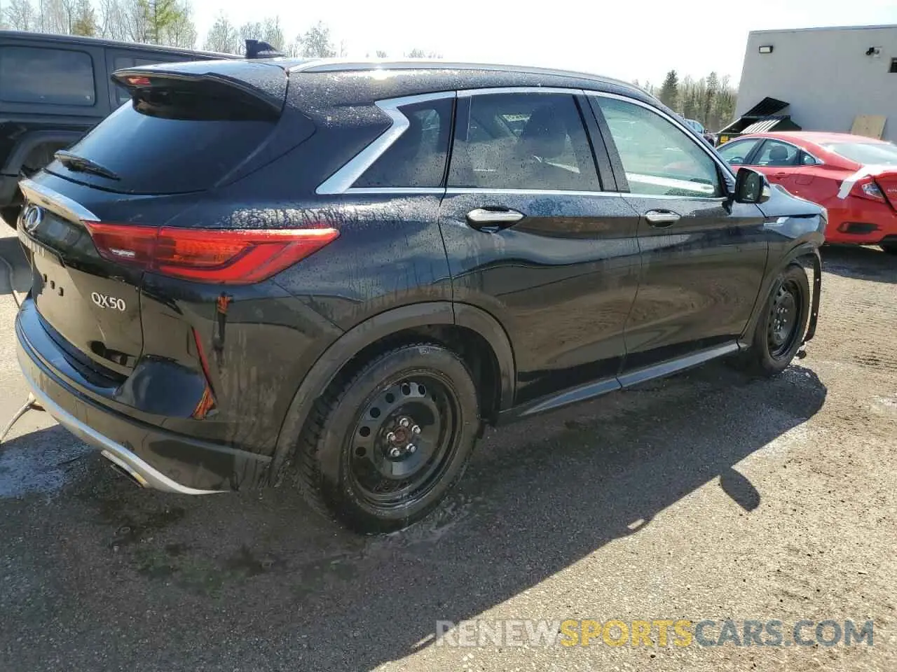3 fotografías del automóvil dañado 3PCAJ5M32KF113858 INFINITI QX50 2019
