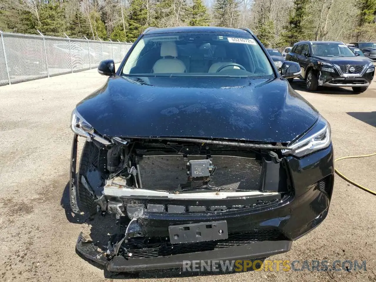 5 fotografías del automóvil dañado 3PCAJ5M32KF113858 INFINITI QX50 2019