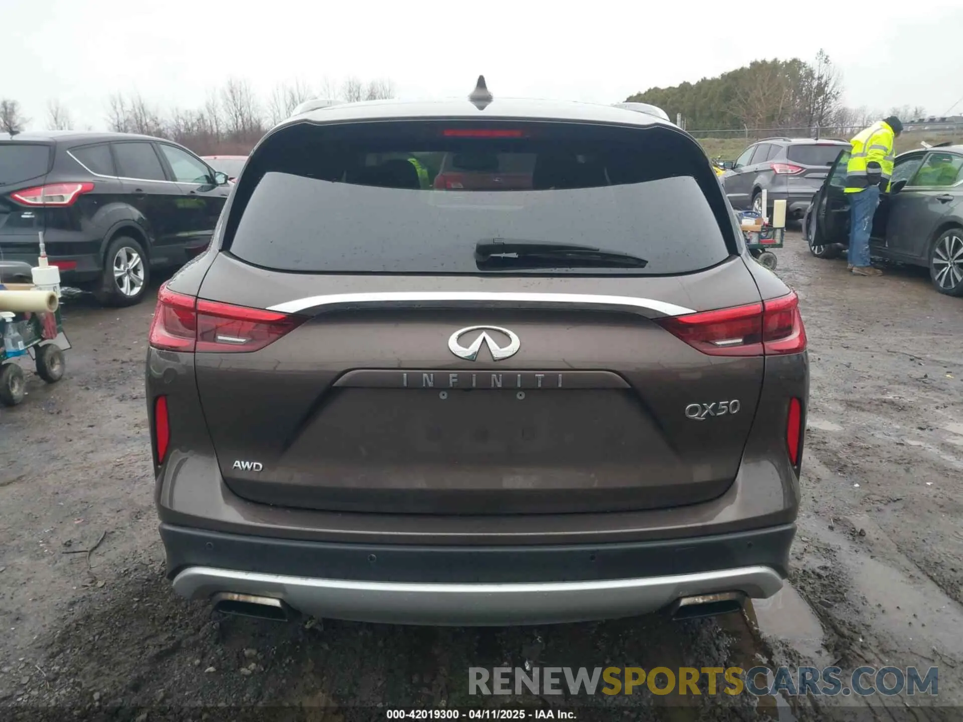 16 fotografías del automóvil dañado 3PCAJ5M32KF118638 INFINITI QX50 2019