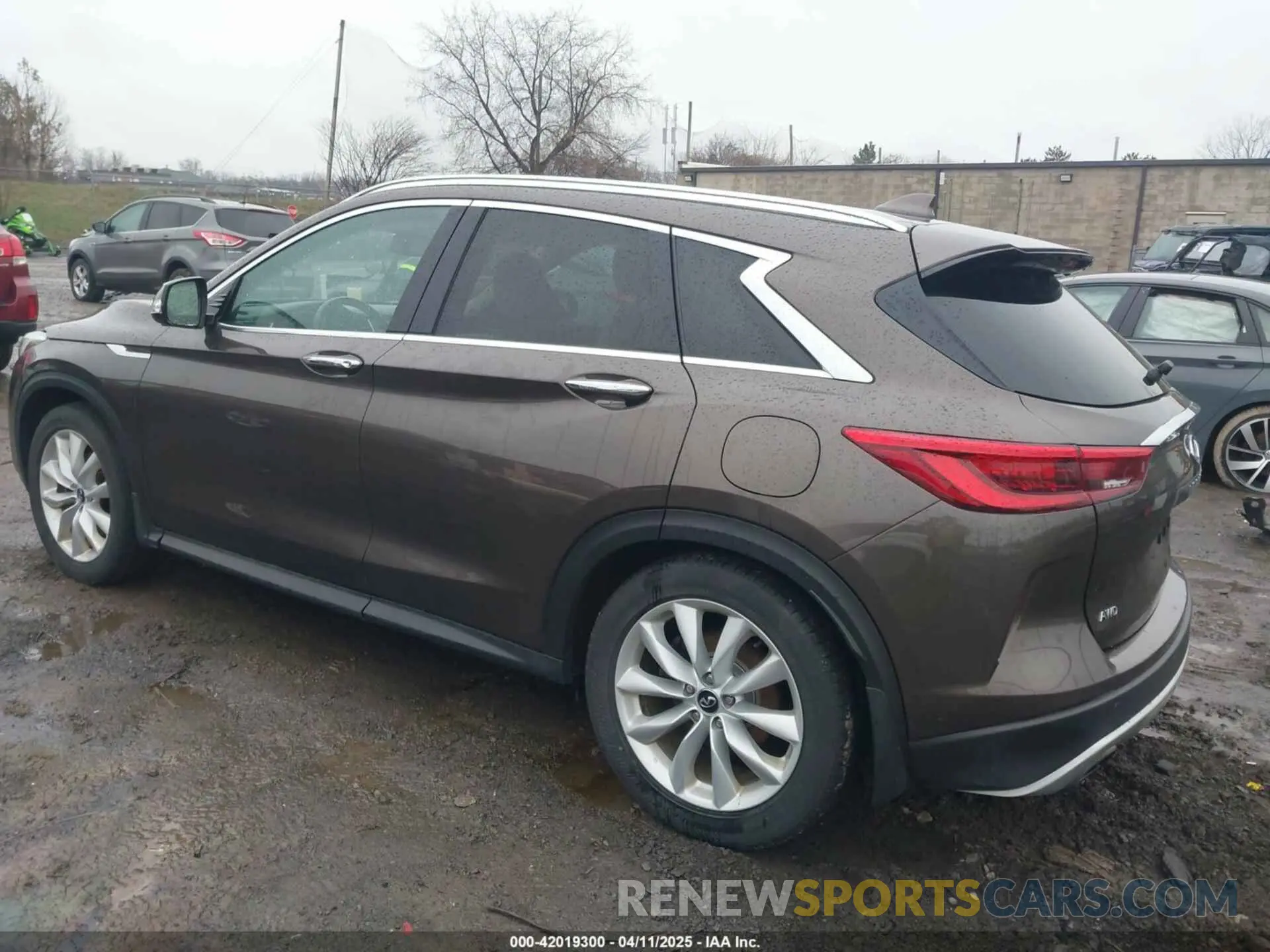 3 fotografías del automóvil dañado 3PCAJ5M32KF118638 INFINITI QX50 2019