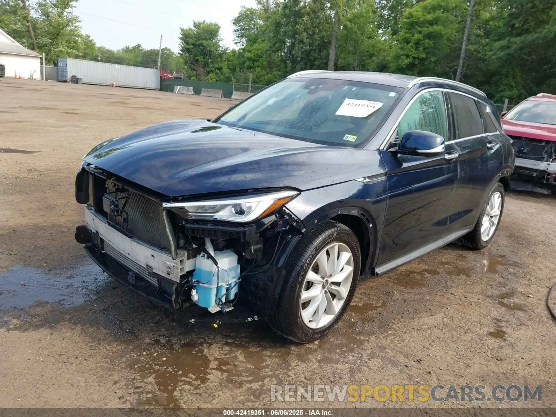 2 fotografías del automóvil dañado 3PCAJ5M32KF123550 INFINITI QX50 2019